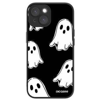 Picasee ULTIMATE CASE MagSafe pentru Apple iPhone 15 - Black ghosts