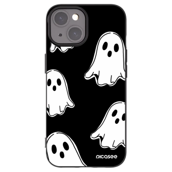 Picasee husă neagră din silicon pentru Apple iPhone 15 - Black ghosts