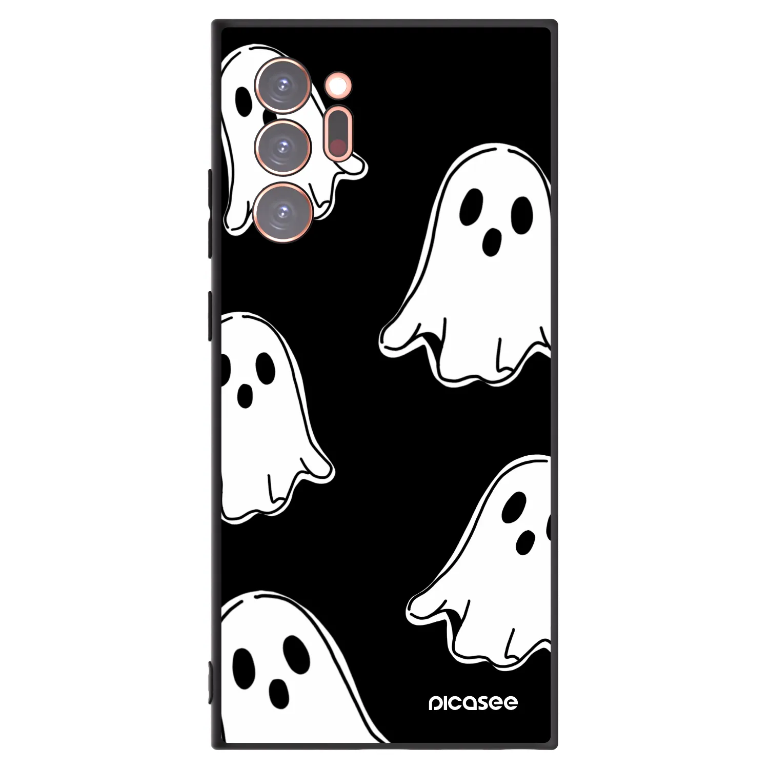 Picasee husă neagră din silicon pentru Samsung Galaxy Note 20 Ultra - Black ghosts