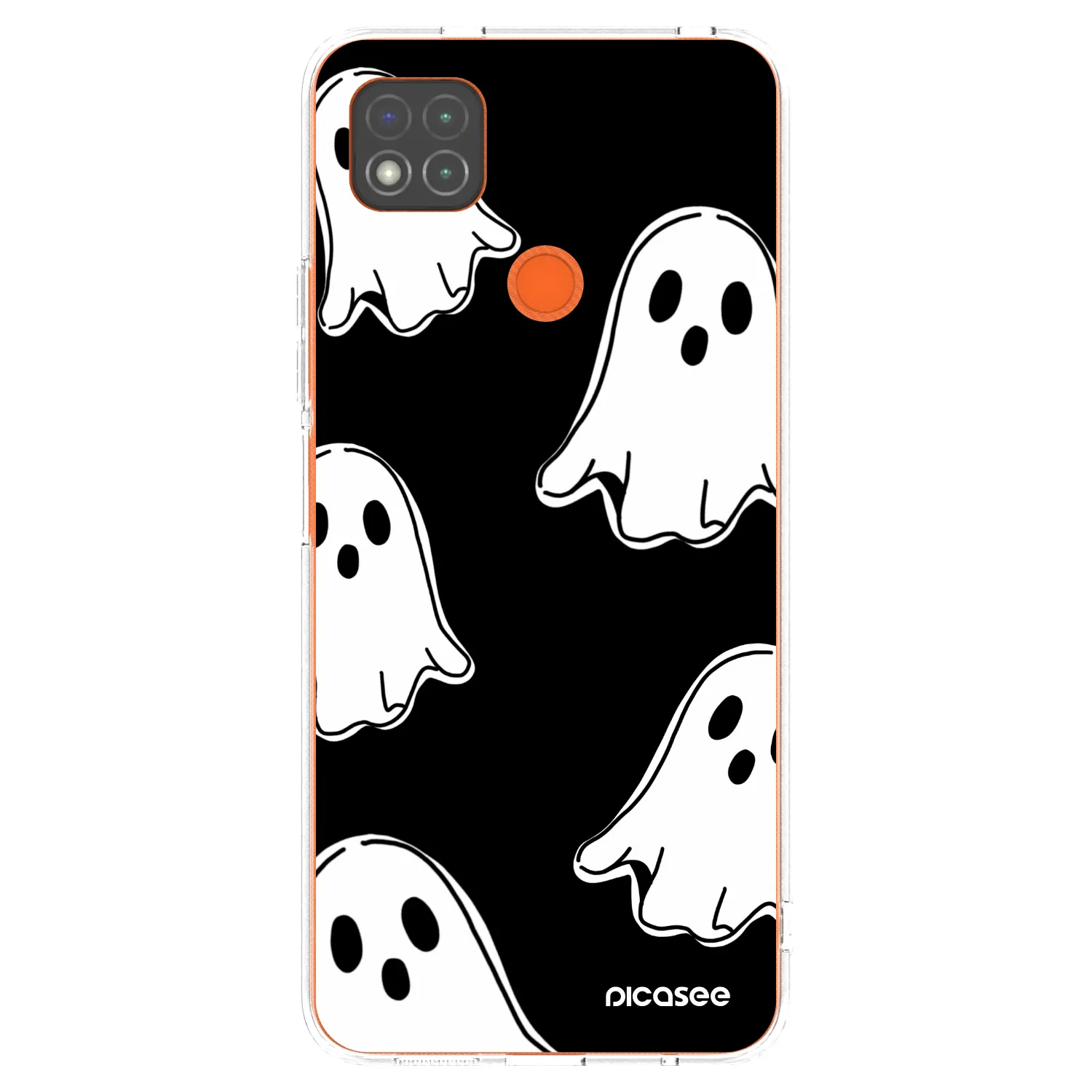 Picasee husă transparentă din silicon pentru Xiaomi Redmi 9C - Black ghosts