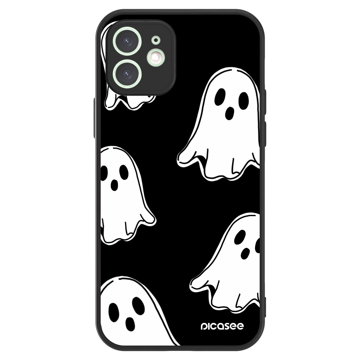Picasee ULTIMATE CASE pentru Apple iPhone 12 - Black ghosts