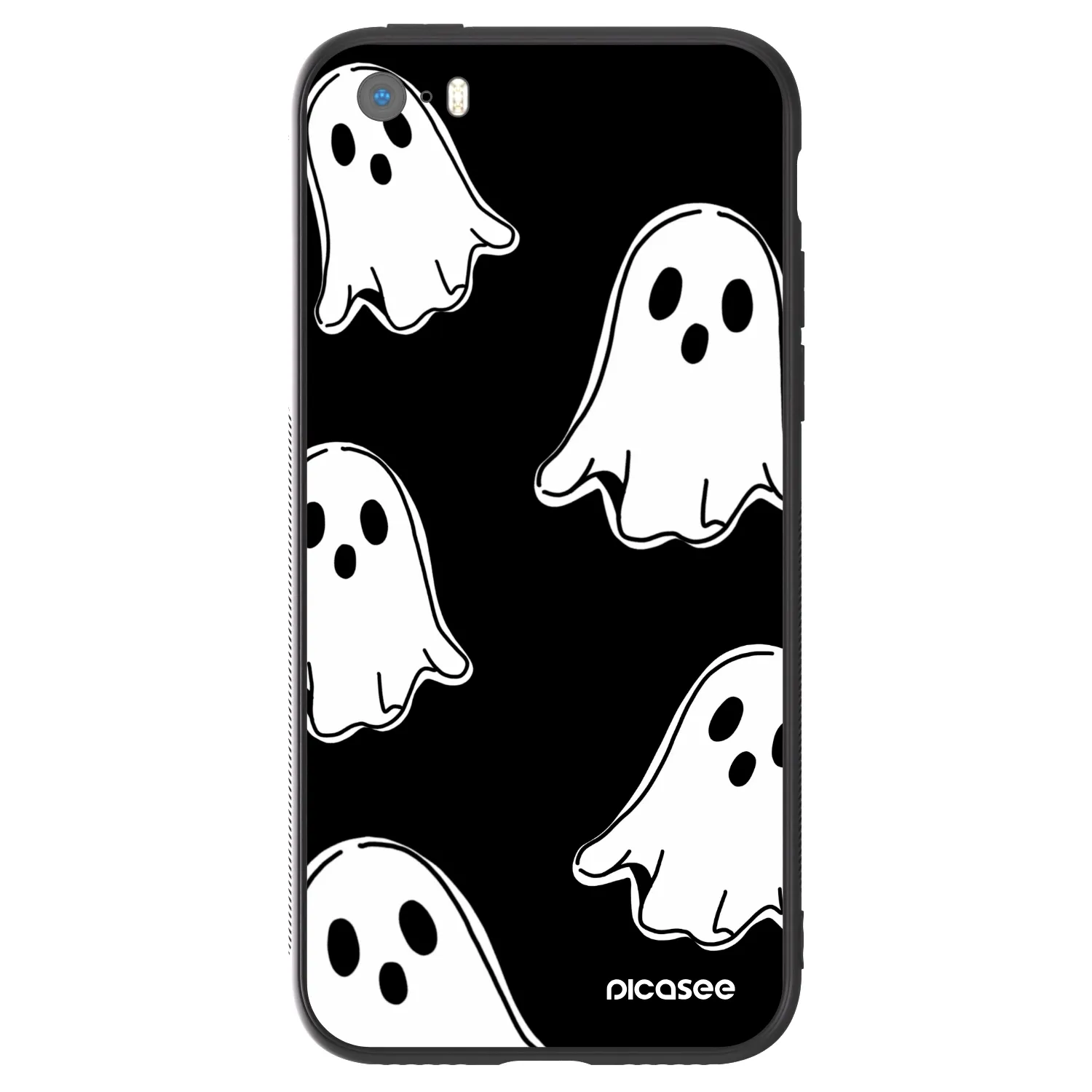 Picasee ULTIMATE CASE pentru Apple iPhone 5/5S/SE - Black ghosts