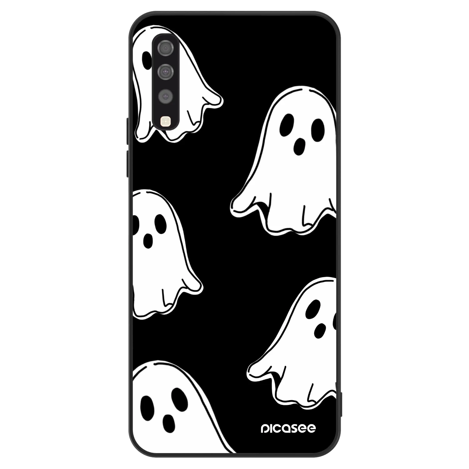 Picasee ULTIMATE CASE pentru Samsung Galaxy A70 A705F - Black ghosts