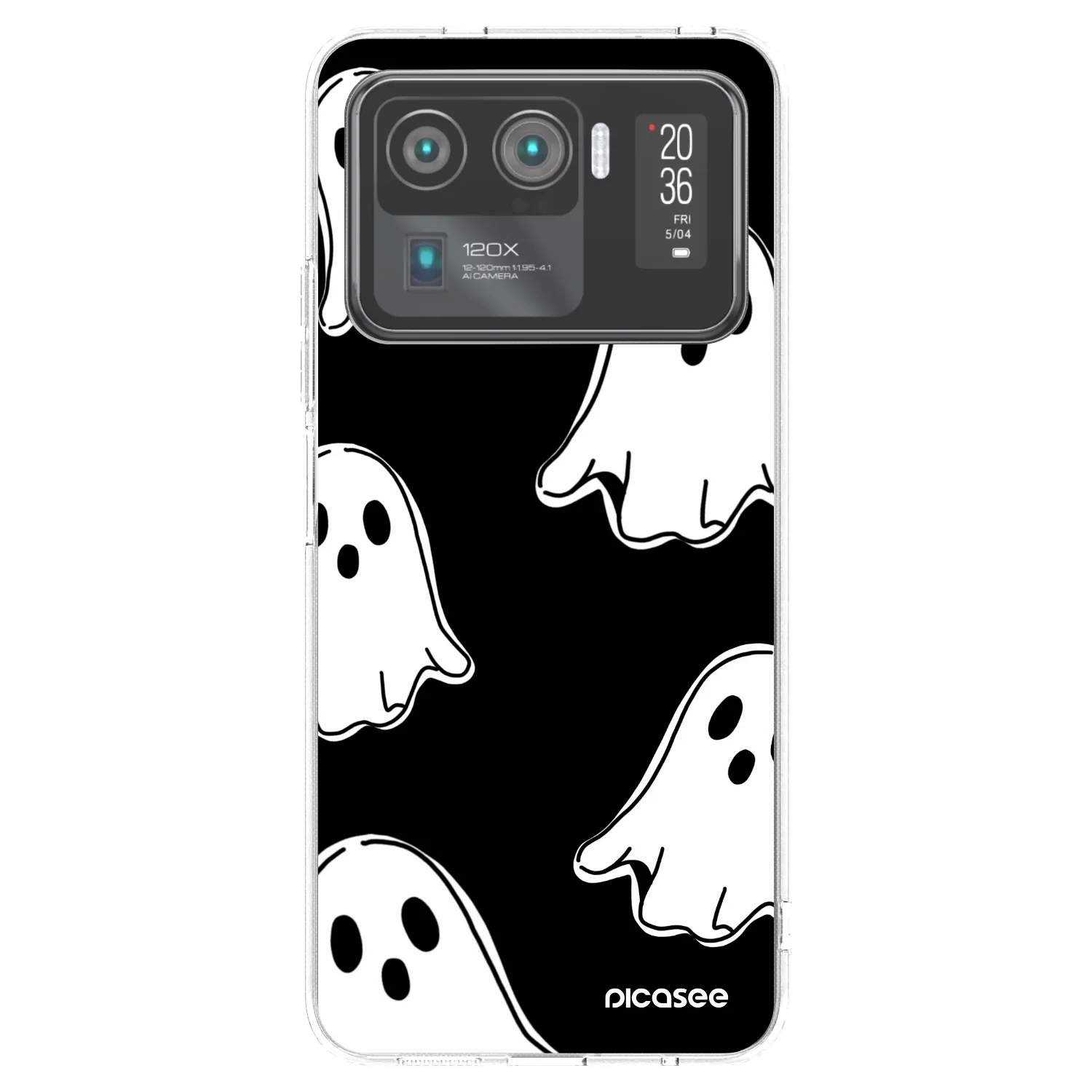 Picasee husă transparentă din silicon pentru Xiaomi Mi 11 Ultra - Black ghosts
