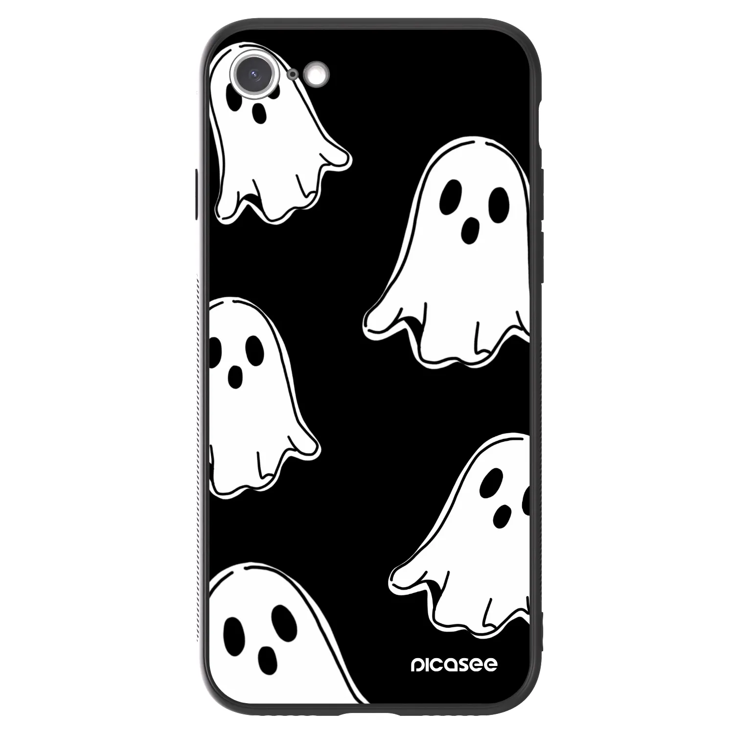 Picasee ULTIMATE CASE pentru Apple iPhone SE 2020 - Black ghosts