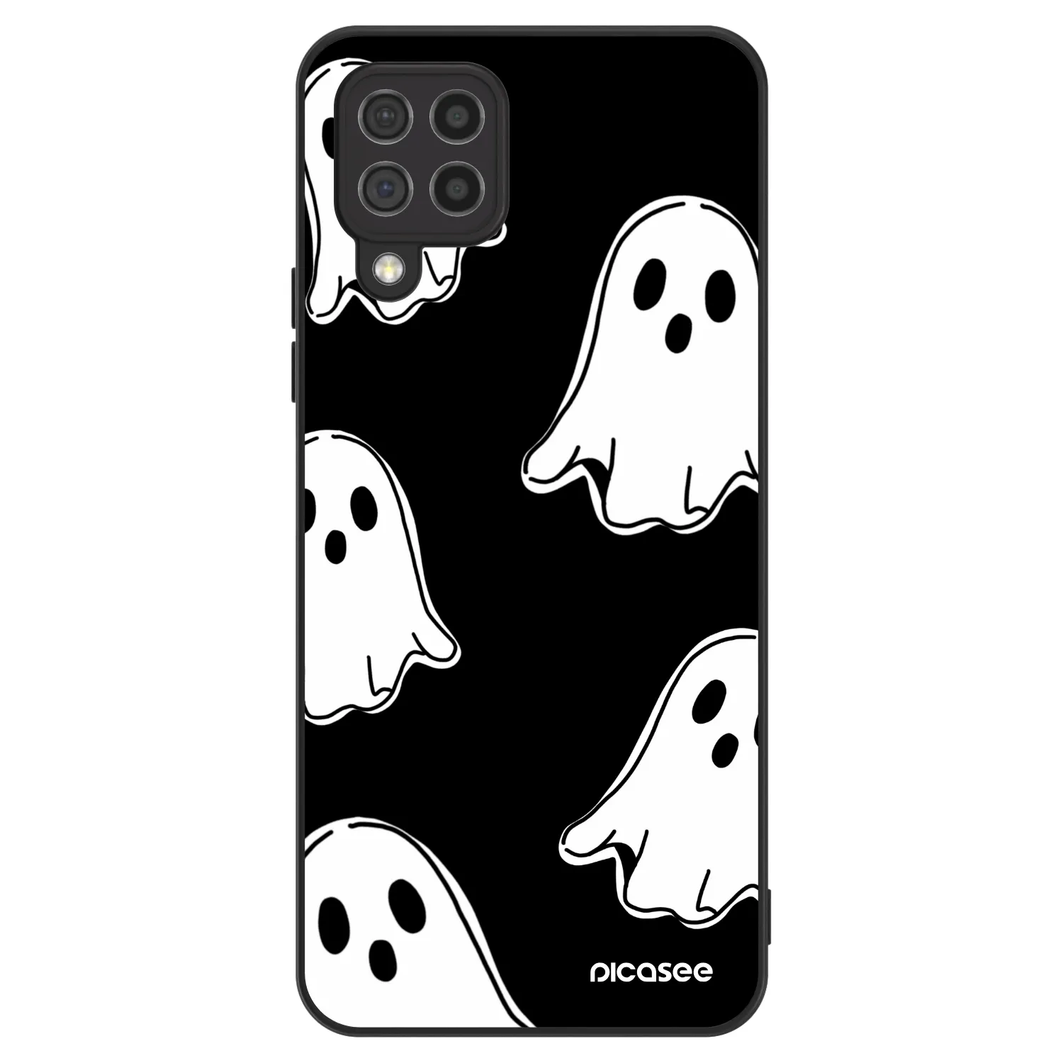 Picasee ULTIMATE CASE pentru Samsung Galaxy A22 A225F 4G - Black ghosts