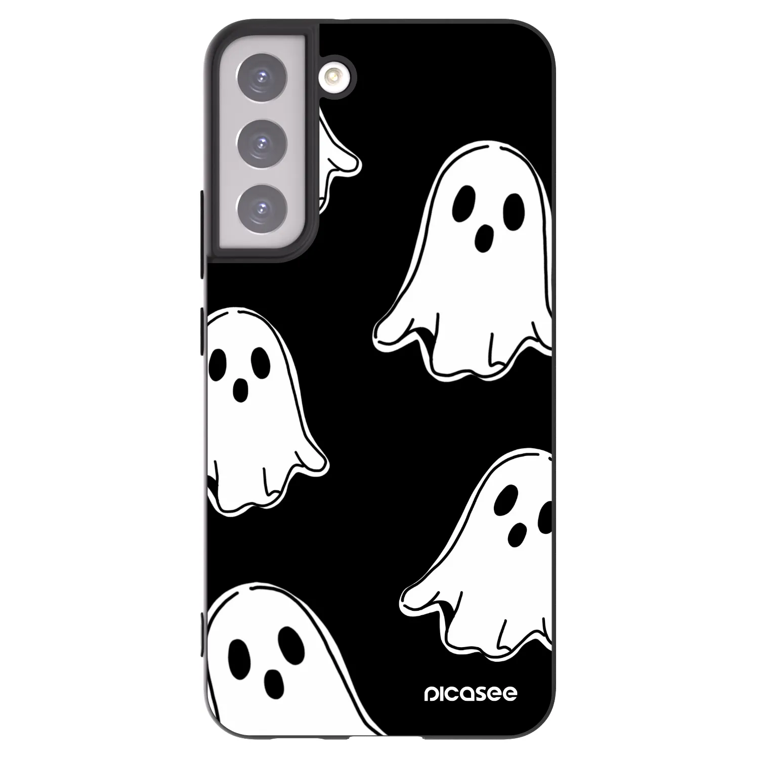 Picasee husă neagră din silicon pentru Samsung Galaxy S22+ 5G - Black ghosts