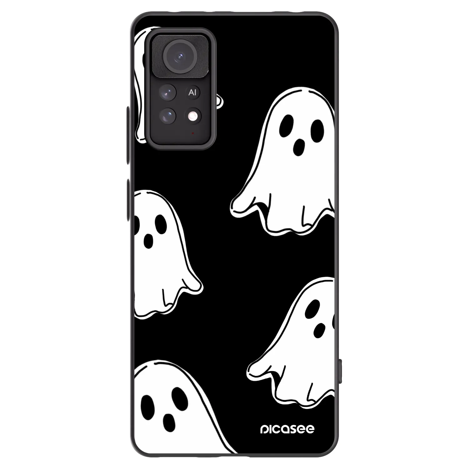 Picasee husă neagră din silicon pentru Xiaomi Redmi Note 11 Pro 5G - Black ghosts