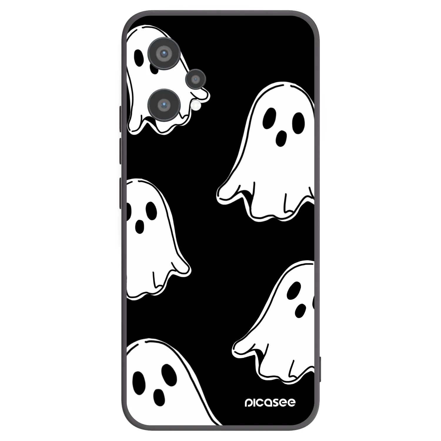 Picasee husă neagră din silicon pentru Realme 9 Pro 5G - Black ghosts