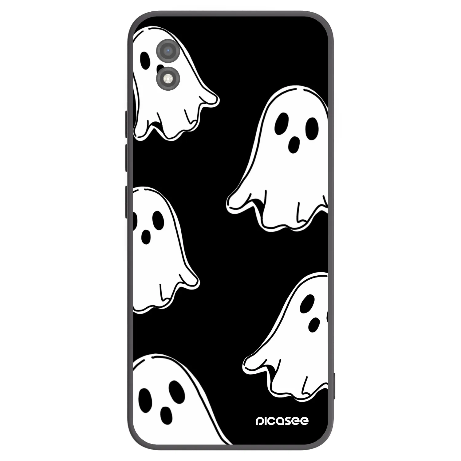 Picasee husă neagră din silicon pentru Realme C11 (2021) - Black ghosts
