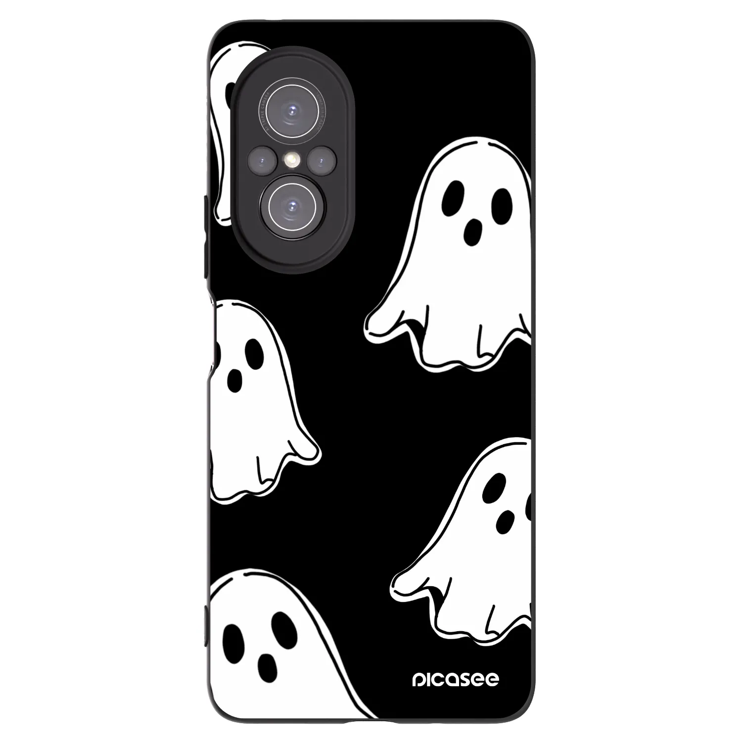Picasee husă neagră din silicon pentru Huawei Nova 9 SE - Black ghosts