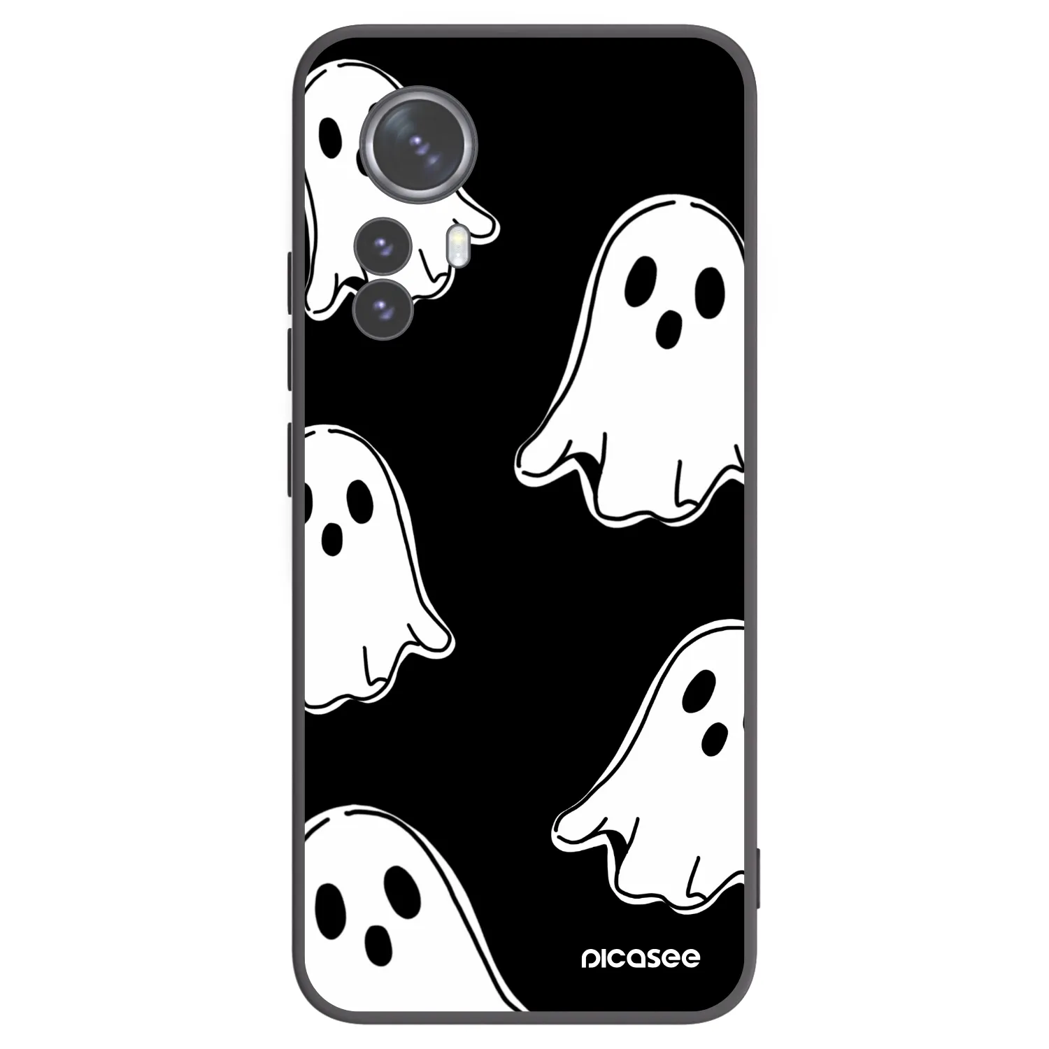 Picasee husă neagră din silicon pentru Xiaomi 12 Pro - Black ghosts