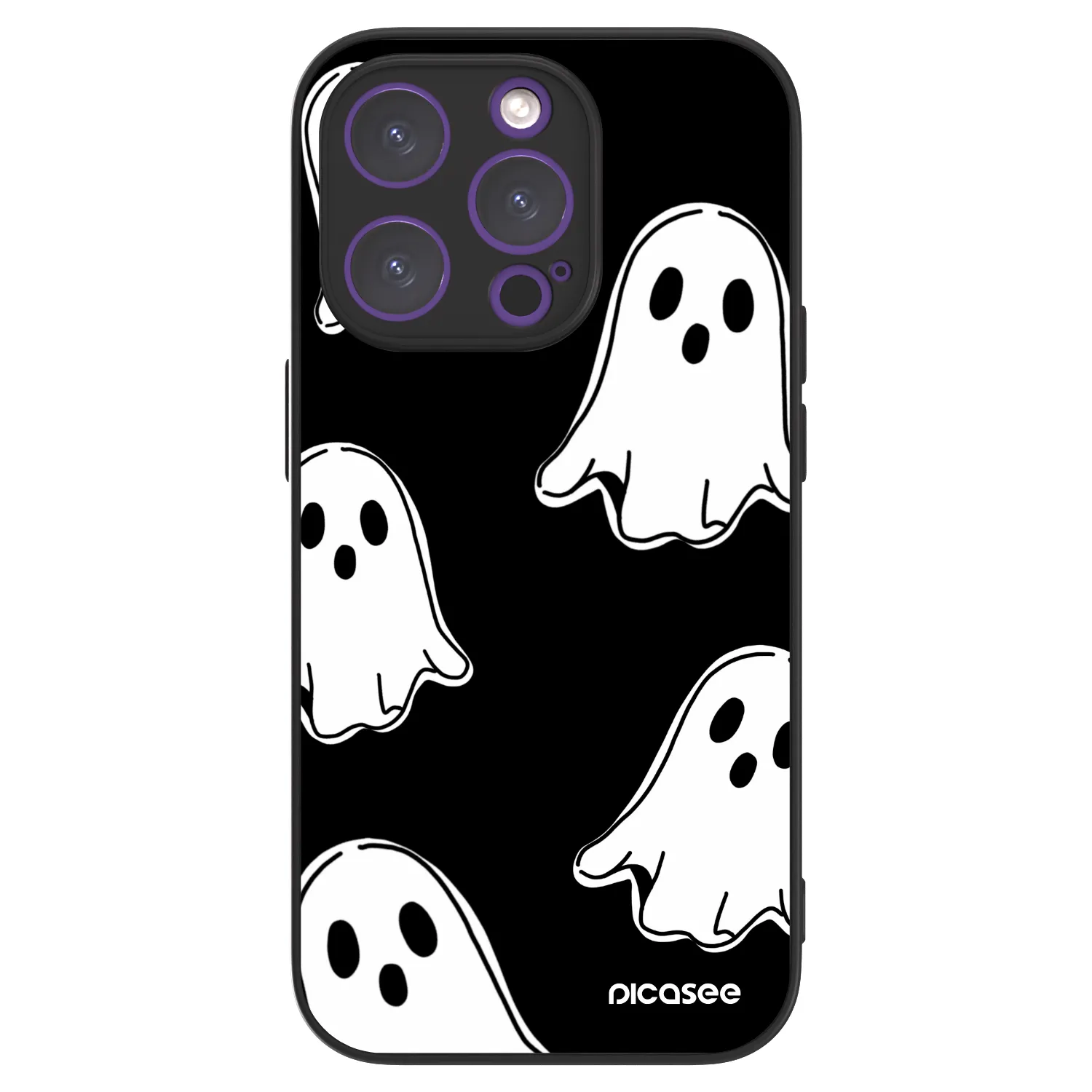 Picasee ULTIMATE CASE pentru Apple iPhone 14 Pro - Black ghosts