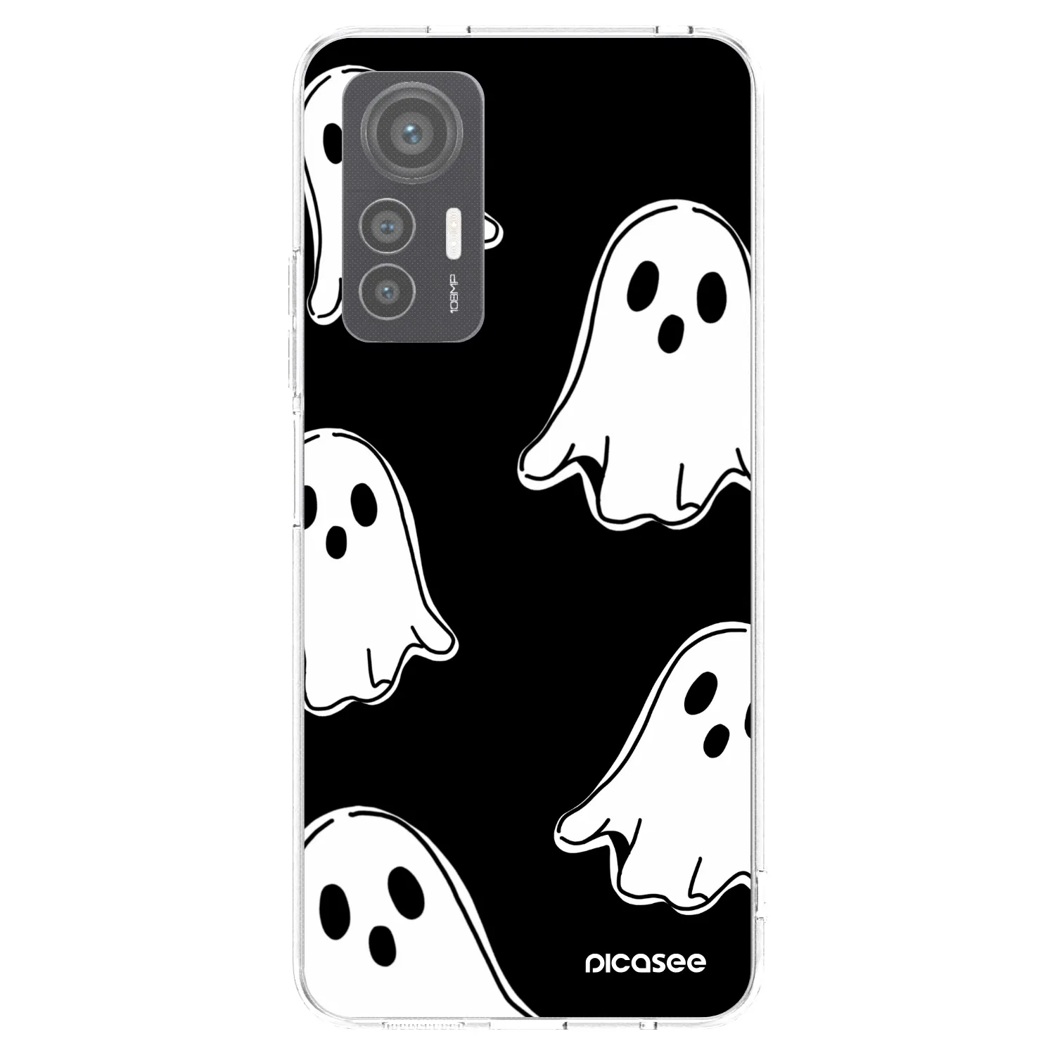 Picasee husă transparentă din silicon pentru Xiaomi 12 Lite - Black ghosts