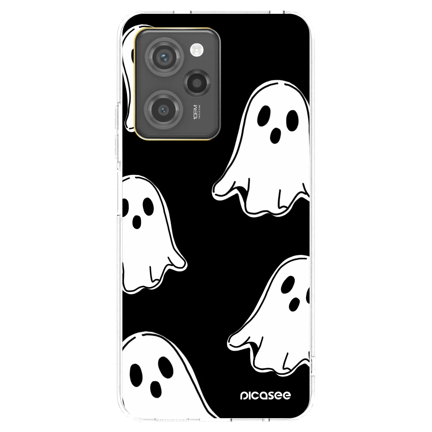 Picasee husă neagră din silicon pentru Xiaomi Poco X5 Pro - Black ghosts