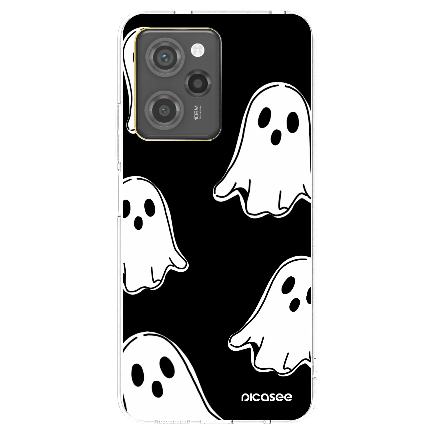 Picasee husă transparentă din silicon pentru Xiaomi Poco X5 Pro - Black ghosts