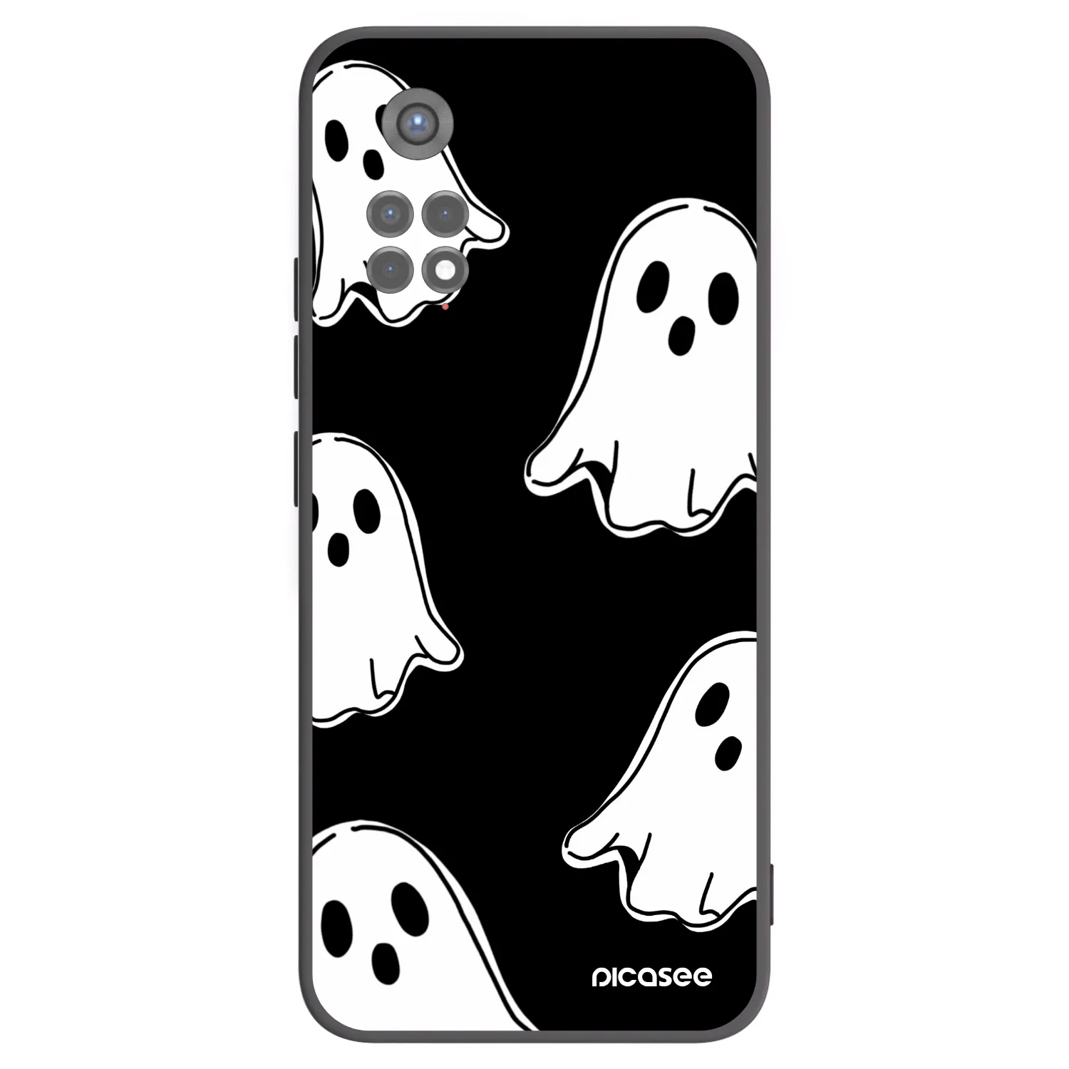Picasee husă neagră din silicon pentru Xiaomi Redmi Note 11S 5G - Black ghosts