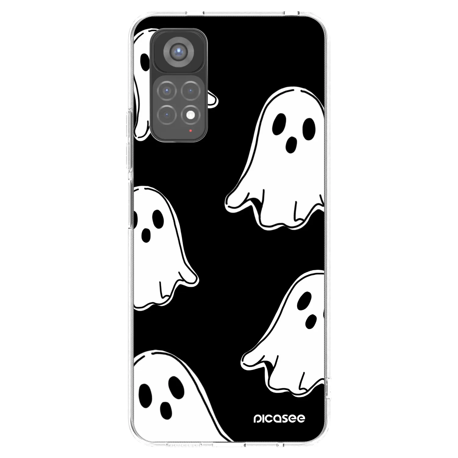 Picasee husă transparentă din silicon pentru Xiaomi Redmi Note 11S 5G - Black ghosts