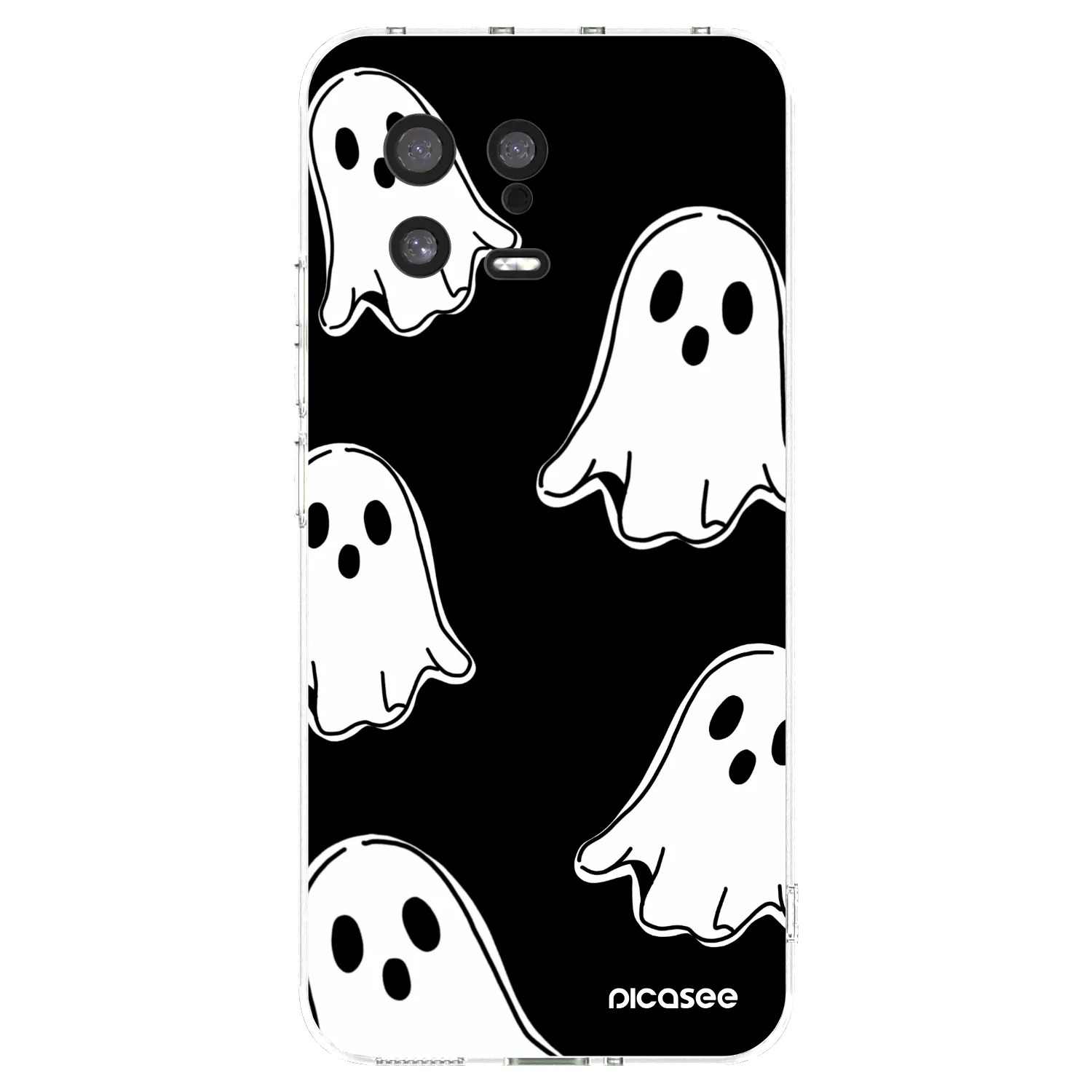 Picasee husă transparentă din silicon pentru Xiaomi 13 - Black ghosts
