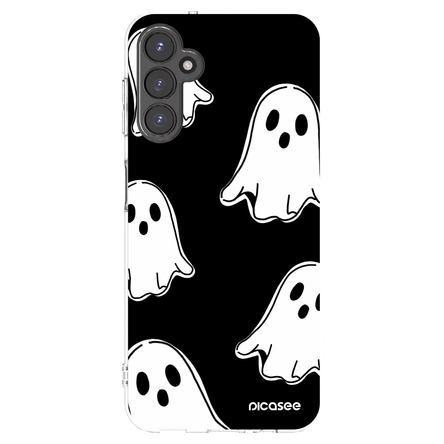 Picasee husă transparentă din silicon pentru Samsung Galaxy A14 5G A146P - Black ghosts