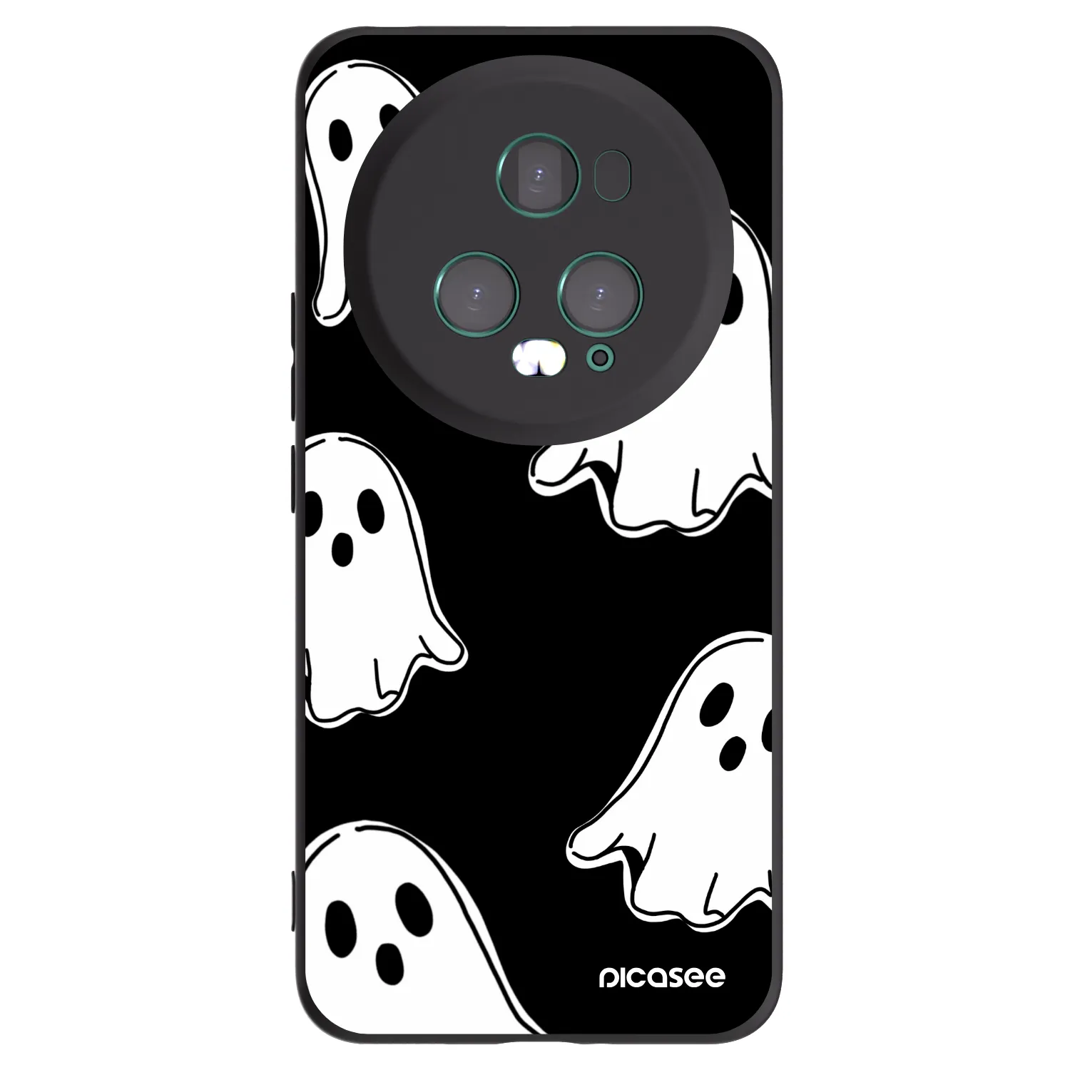 Picasee husă neagră din silicon pentru Honor Magic5 Pro - Black ghosts