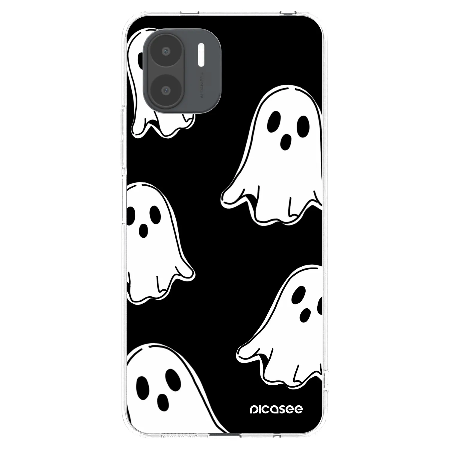 Picasee husă transparentă din silicon pentru Xiaomi Redmi A2 - Black ghosts