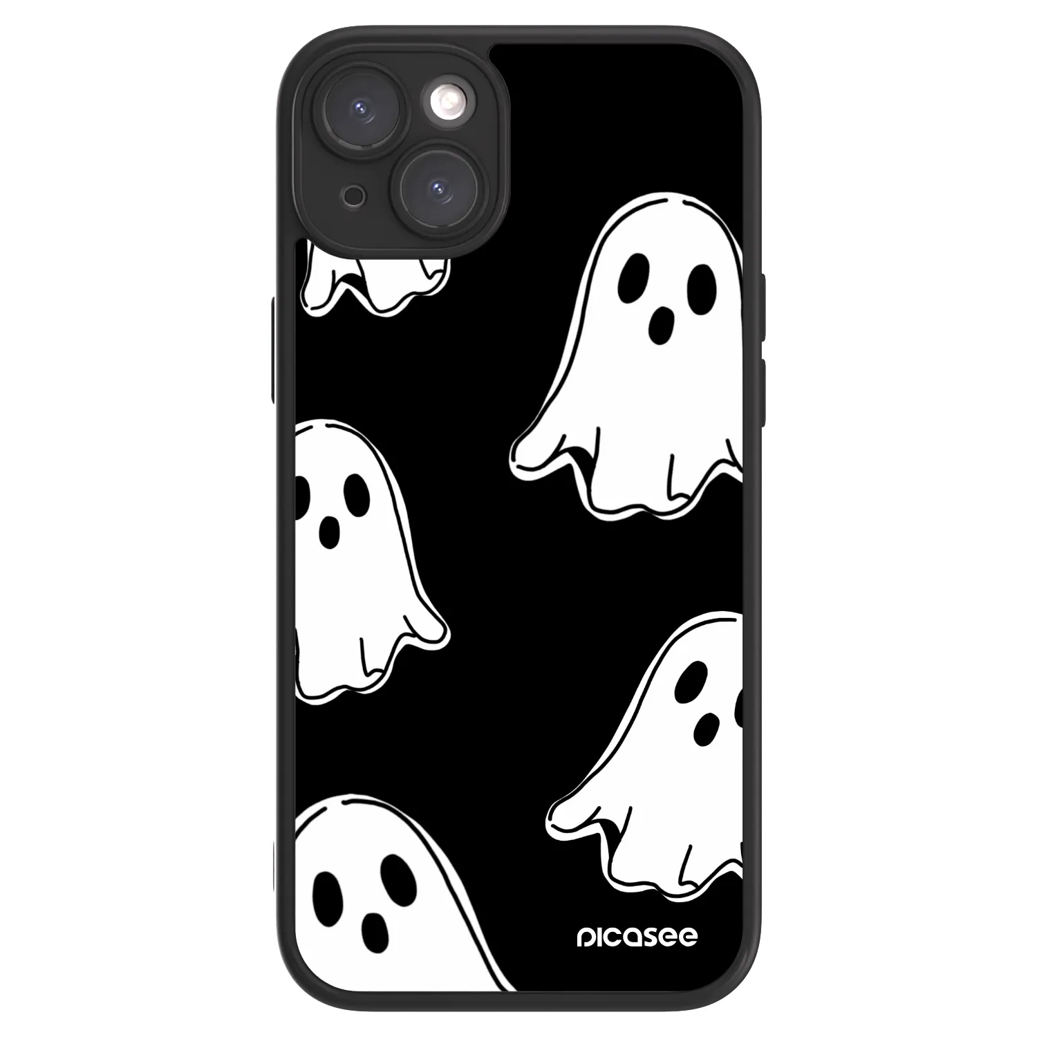 Picasee ULTIMATE CASE MagSafe pentru Apple iPhone 15 Plus - Black ghosts