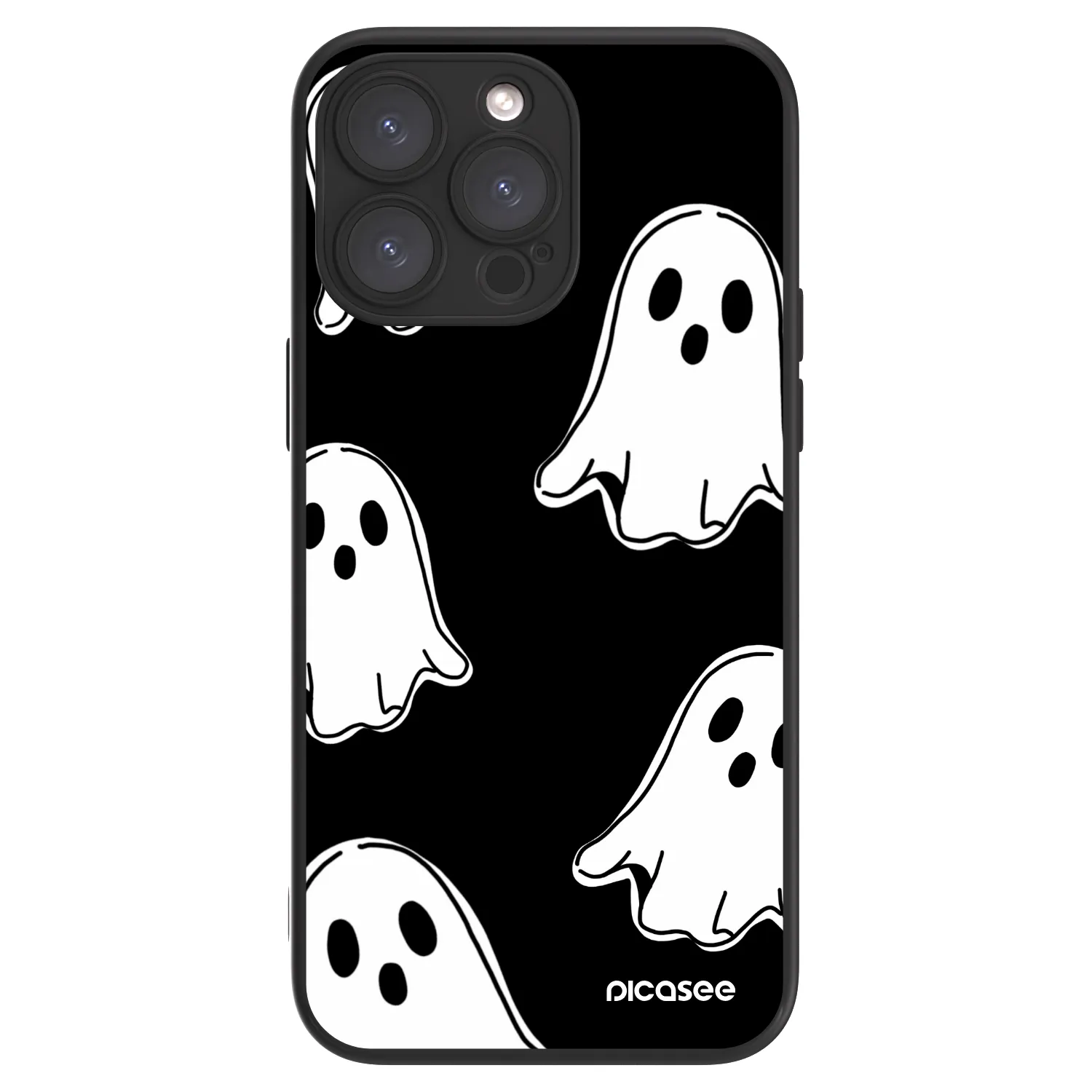Picasee ULTIMATE CASE pentru Apple iPhone 15 Pro Max - Black ghosts