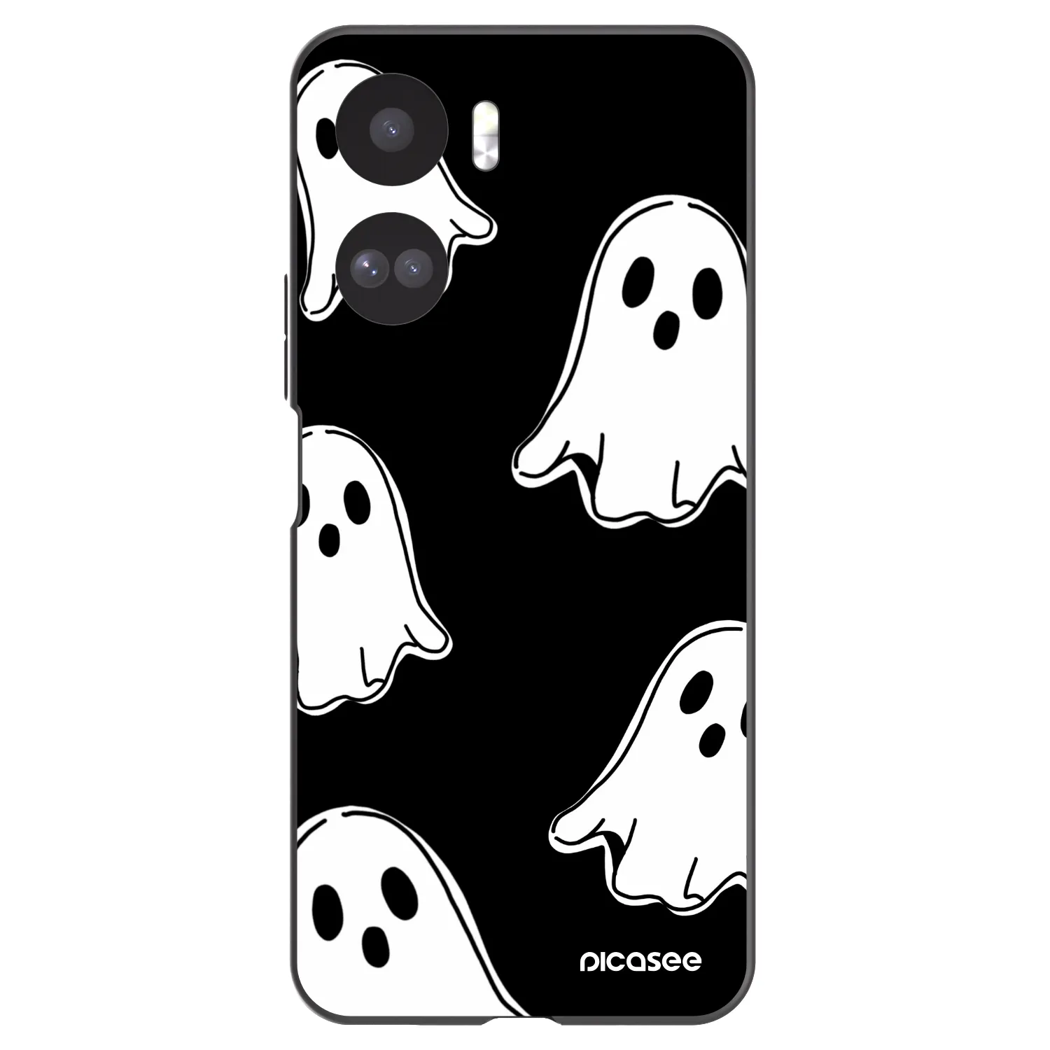 Picasee husă neagră din silicon pentru Honor 90 Lite 5G - Black ghosts