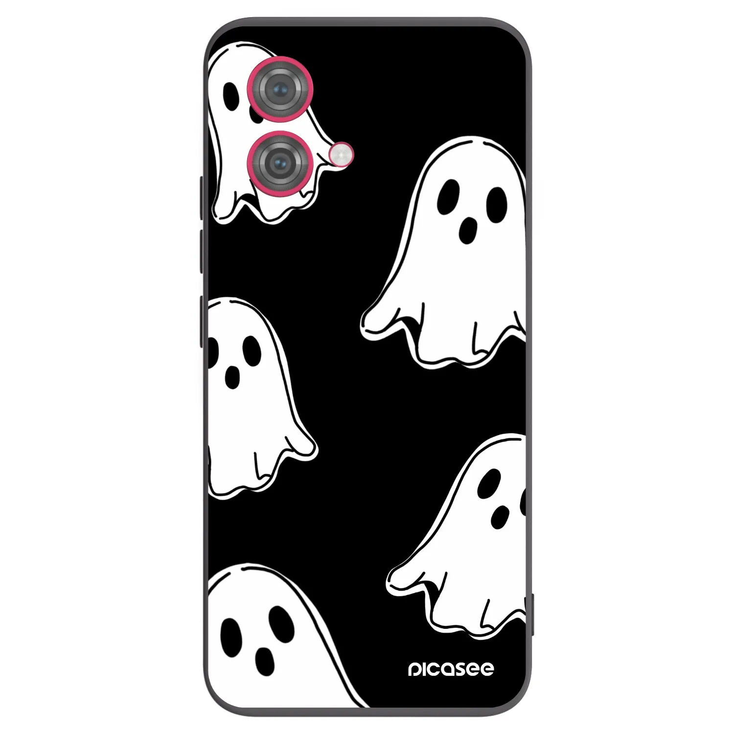 Picasee husă neagră din silicon pentru Motorola Moto G84 5G - Black ghosts