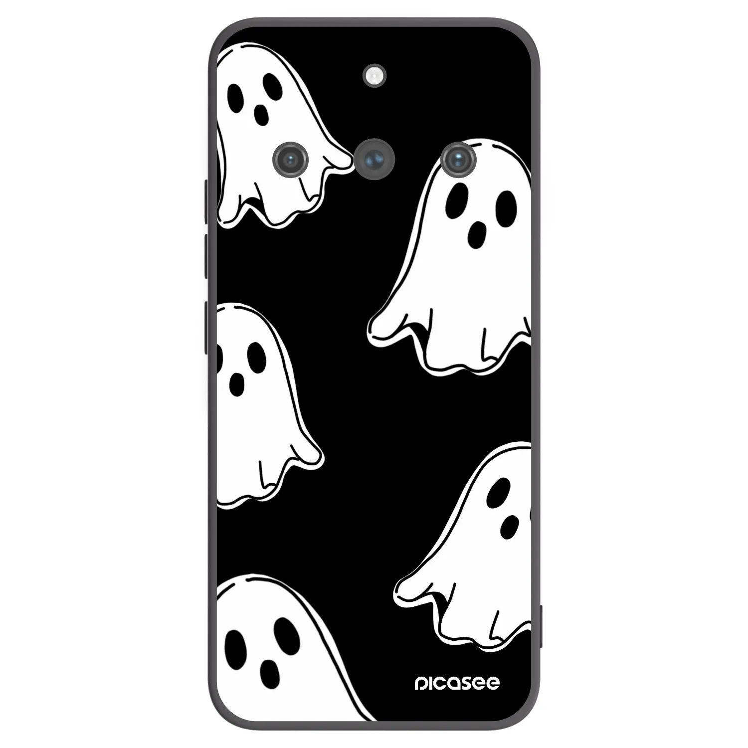 Picasee husă neagră din silicon pentru Realme 11 Pro+ - Black ghosts