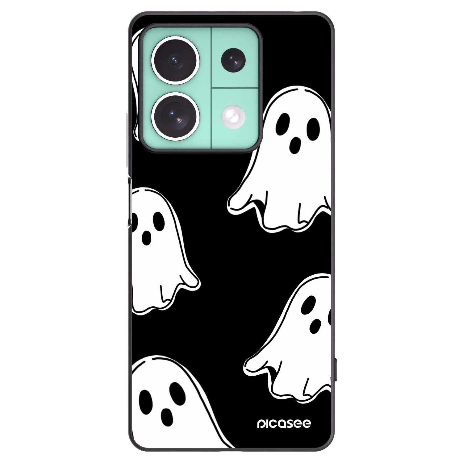 Picasee husă neagră din silicon pentru Xiaomi Redmi Note 13 5G - Black ghosts