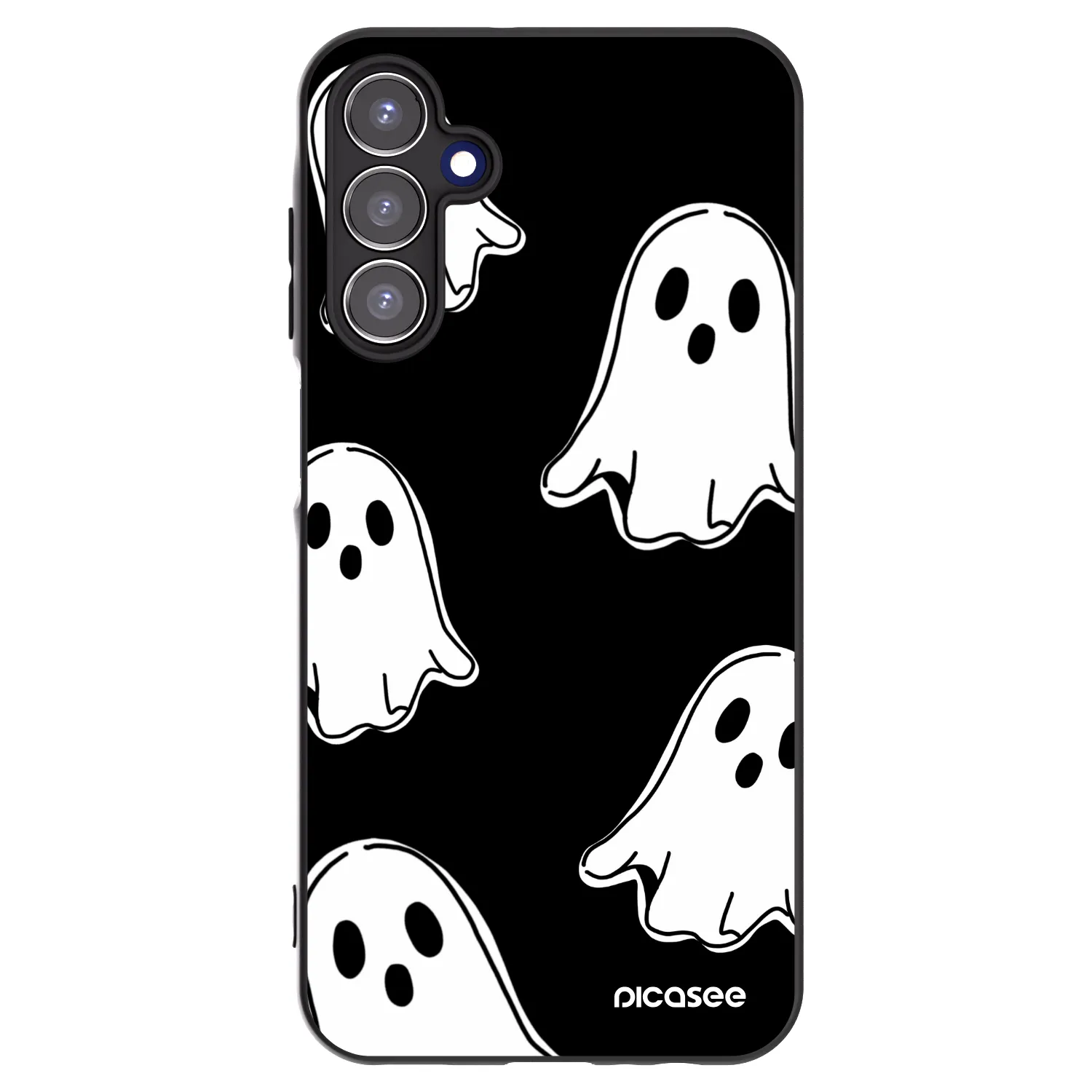 Picasee husă neagră din silicon pentru Samsung Galaxy A15 A156B 5G - Black ghosts