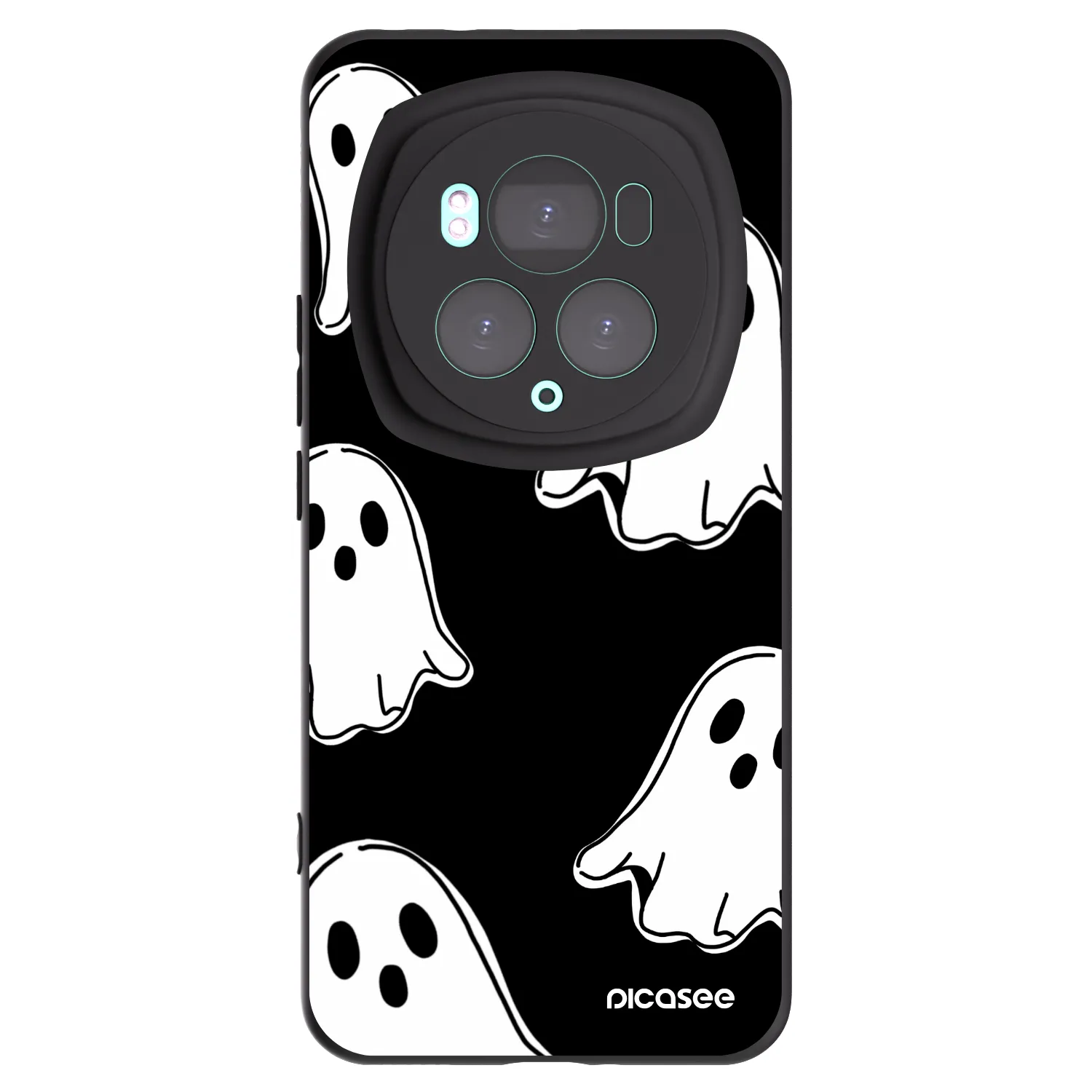 Picasee husă neagră din silicon pentru Honor Magic6 Pro - Black ghosts