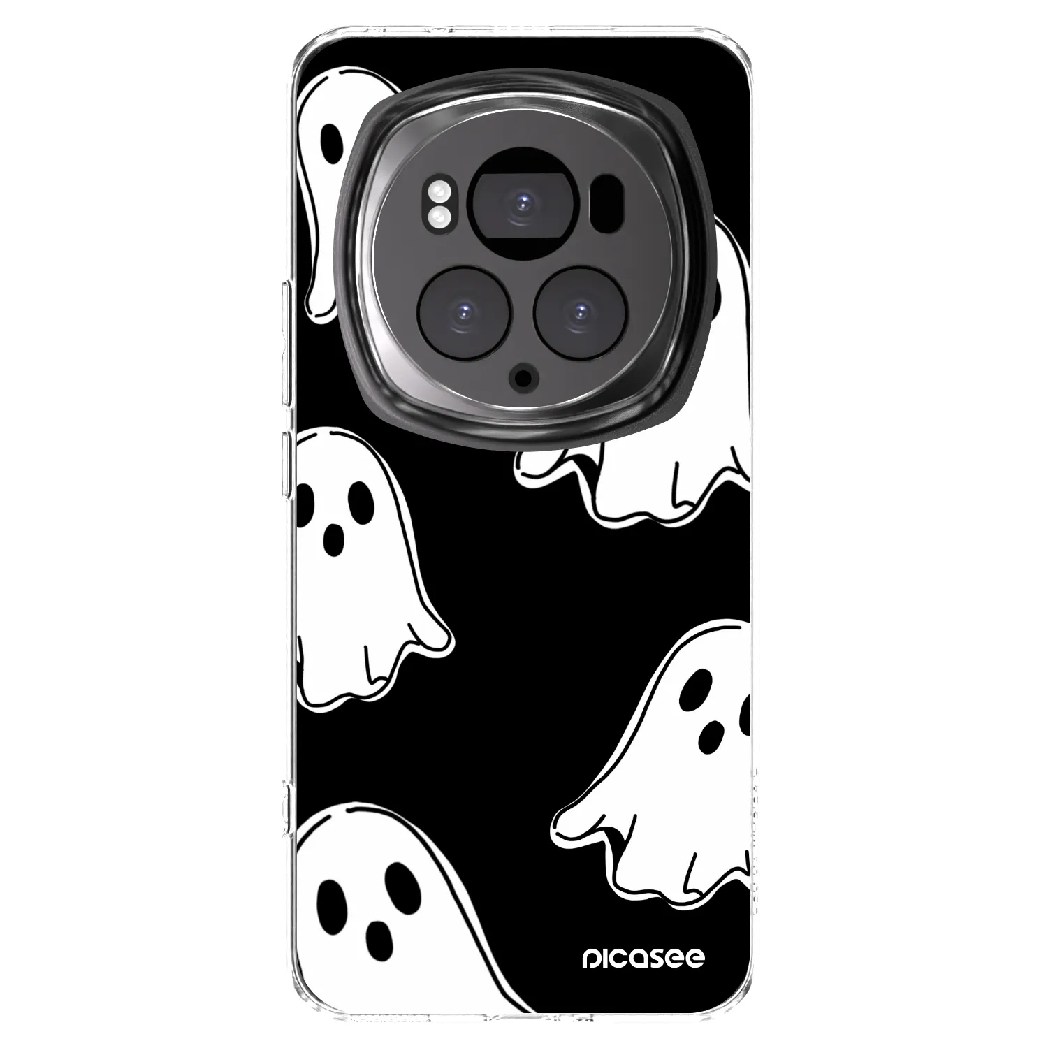Picasee husă transparentă din silicon pentru Honor Magic6 Pro - Black ghosts