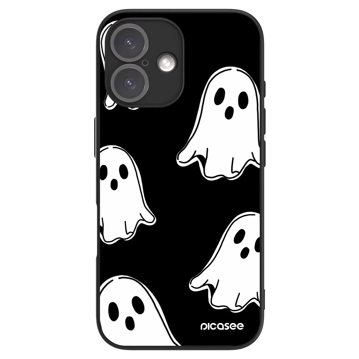 Picasee ULTIMATE CASE pentru Apple iPhone 16 - Black ghosts