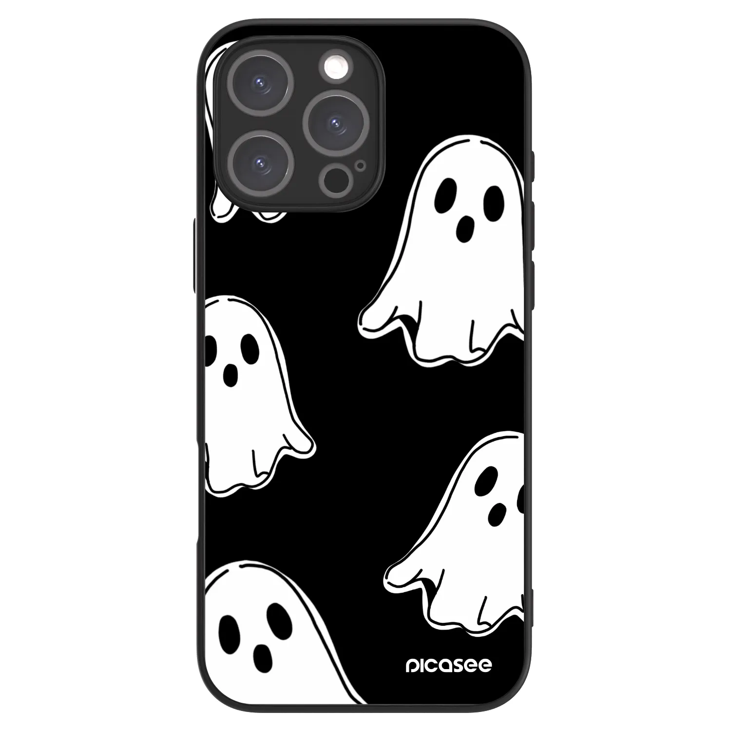 Picasee ULTIMATE CASE MagSafe pentru Apple iPhone 16 Pro Max - Black ghosts