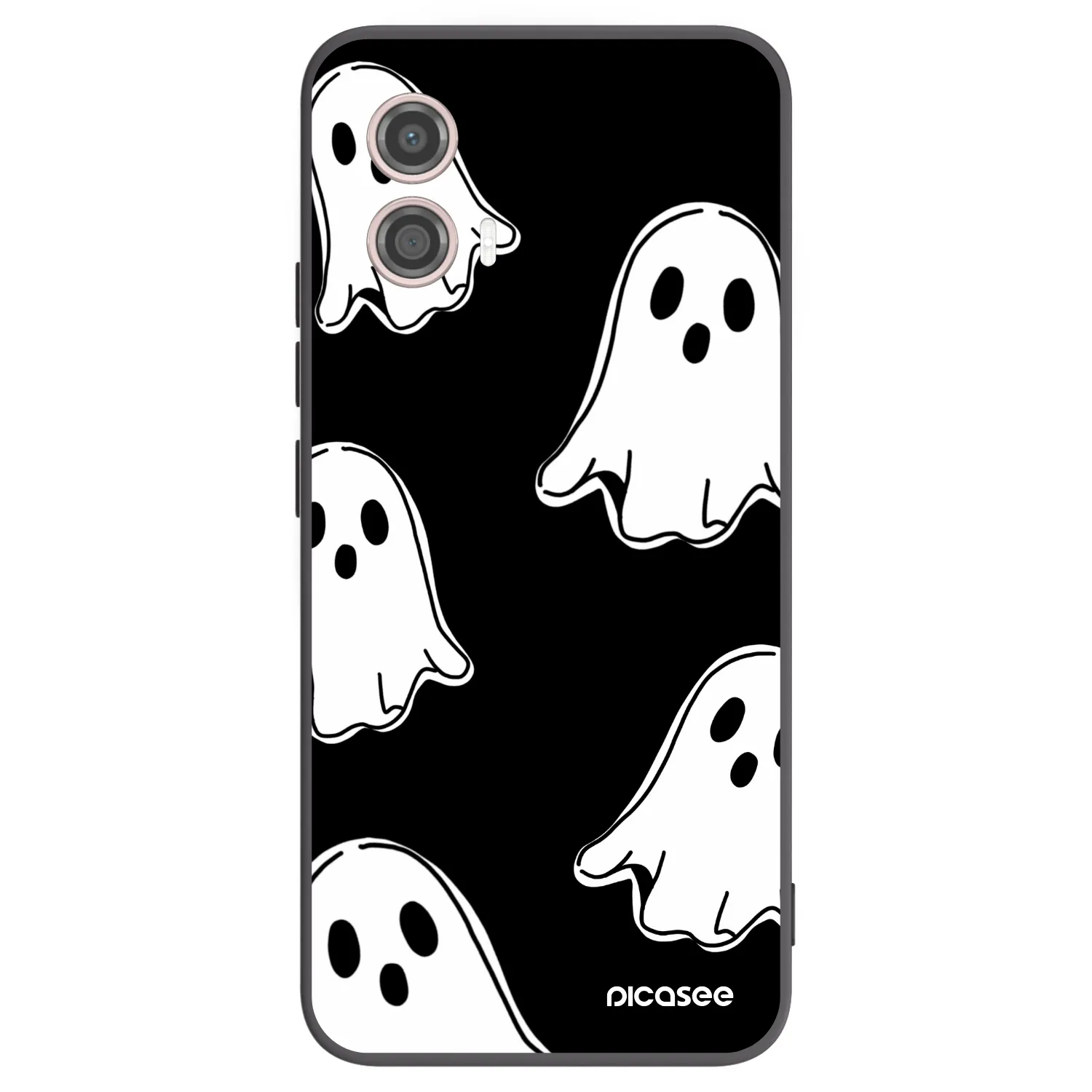 Picasee husă neagră din silicon pentru Motorola Moto G53 5G - Black ghosts