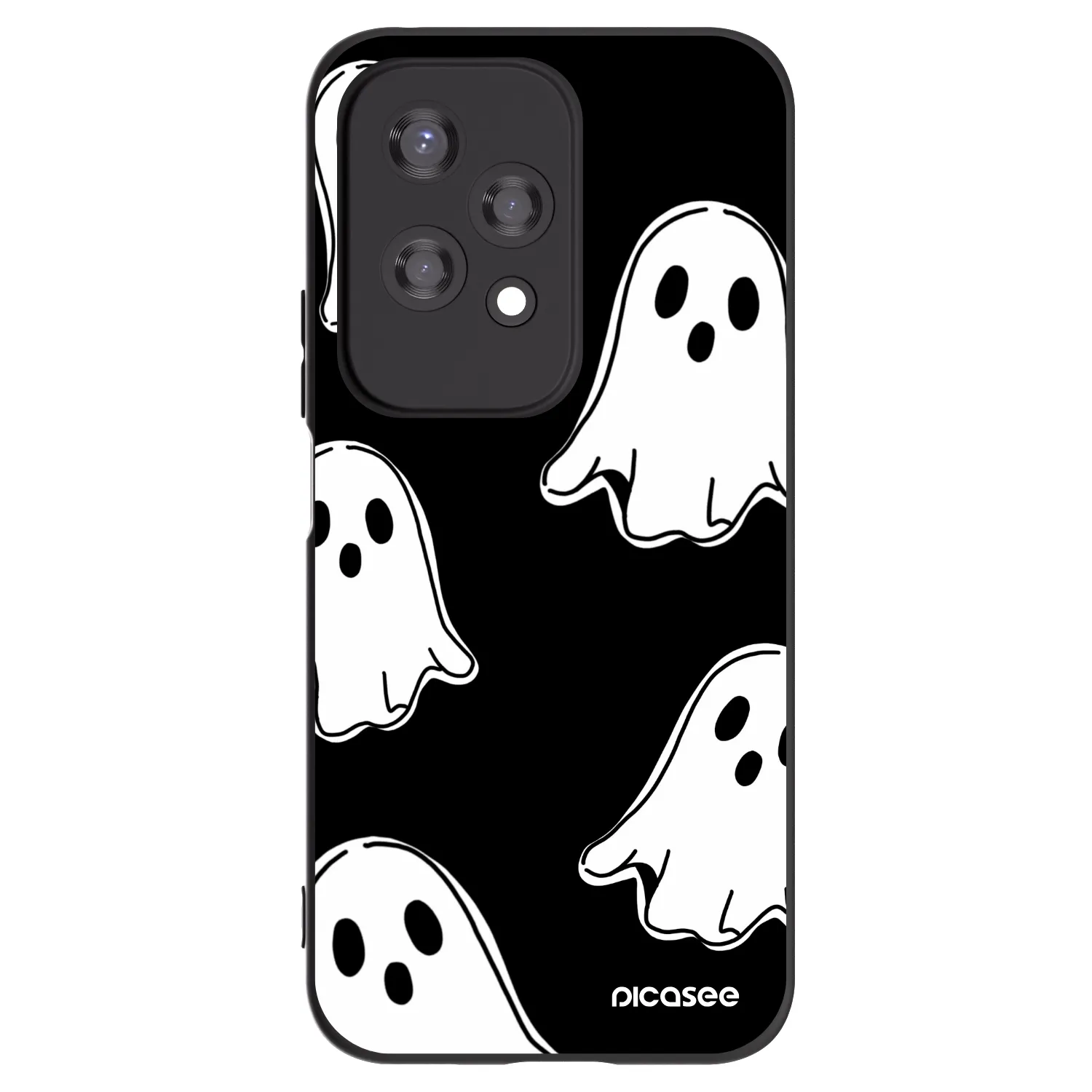 Picasee husă neagră din silicon pentru Honor 200 Lite - Black ghosts