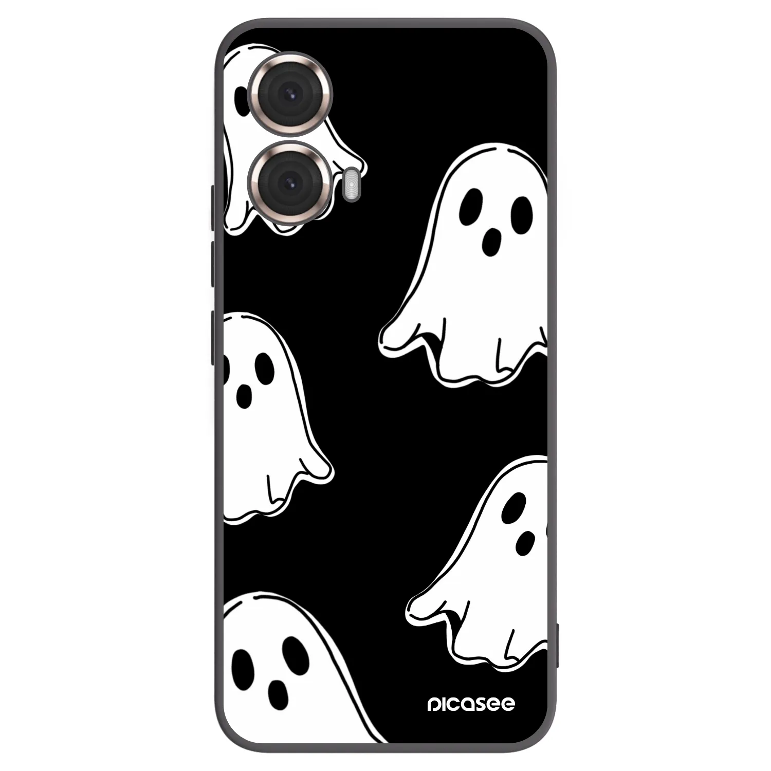 Picasee husă neagră din silicon pentru Motorola Moto G85 - Black ghosts