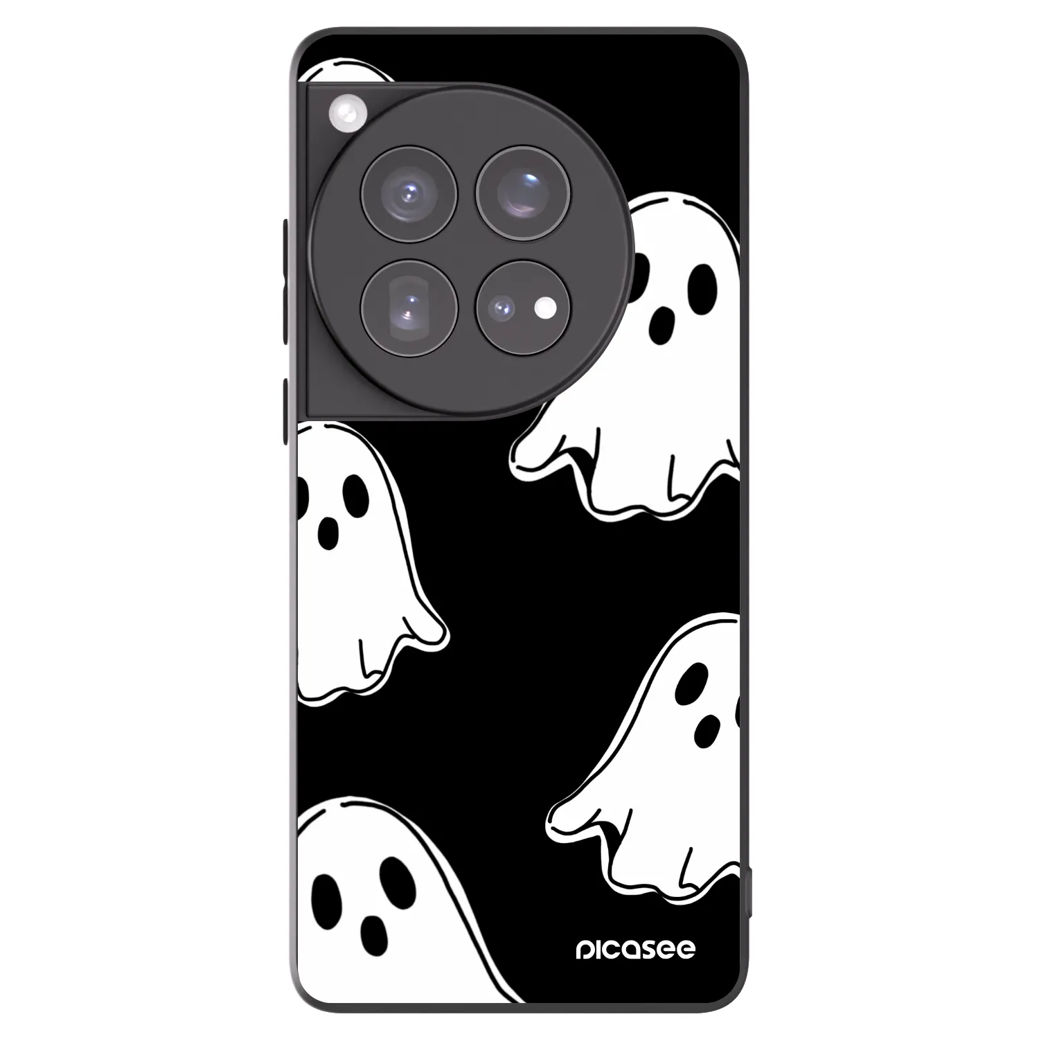 Picasee husă neagră din silicon pentru OnePlus 12 5G - Black ghosts