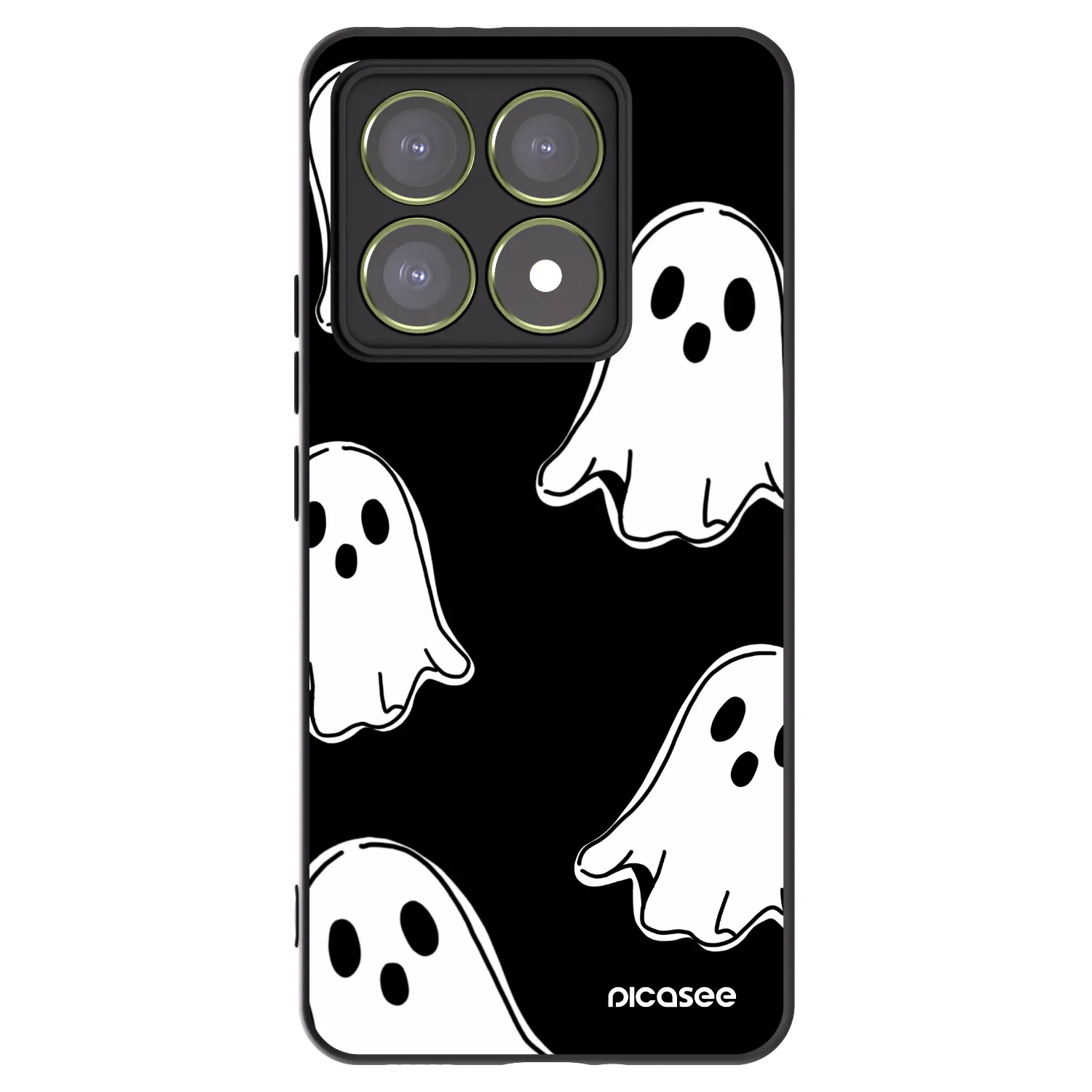 Picasee husă neagră din silicon pentru Xiaomi 14T - Black ghosts