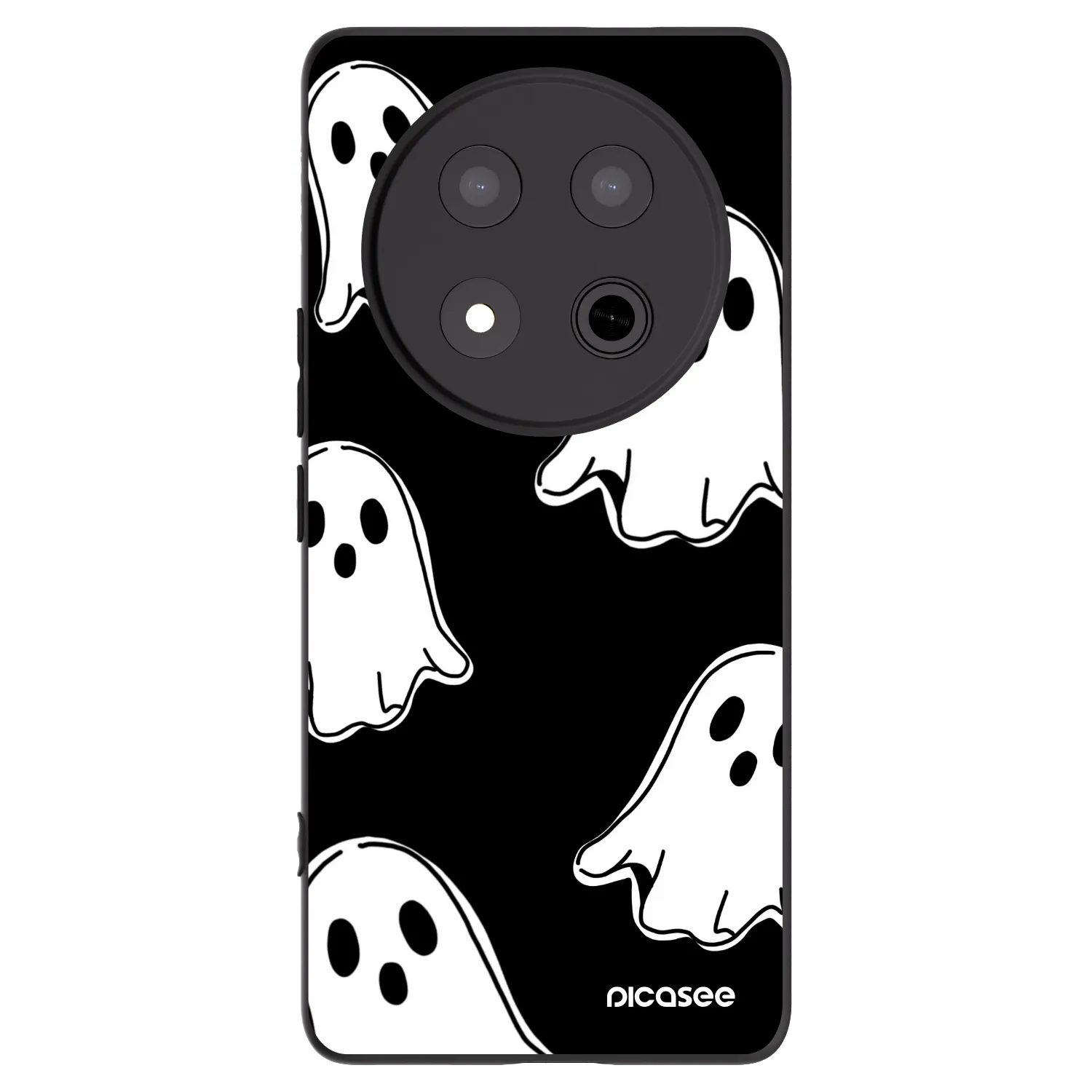 Picasee husă neagră din silicon pentru Honor Magic7 Lite 5G - Black ghosts