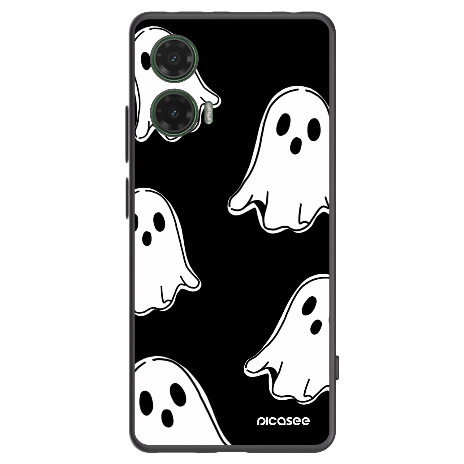 Picasee husă neagră din silicon pentru Motorola Moto G35 5G - Black ghosts