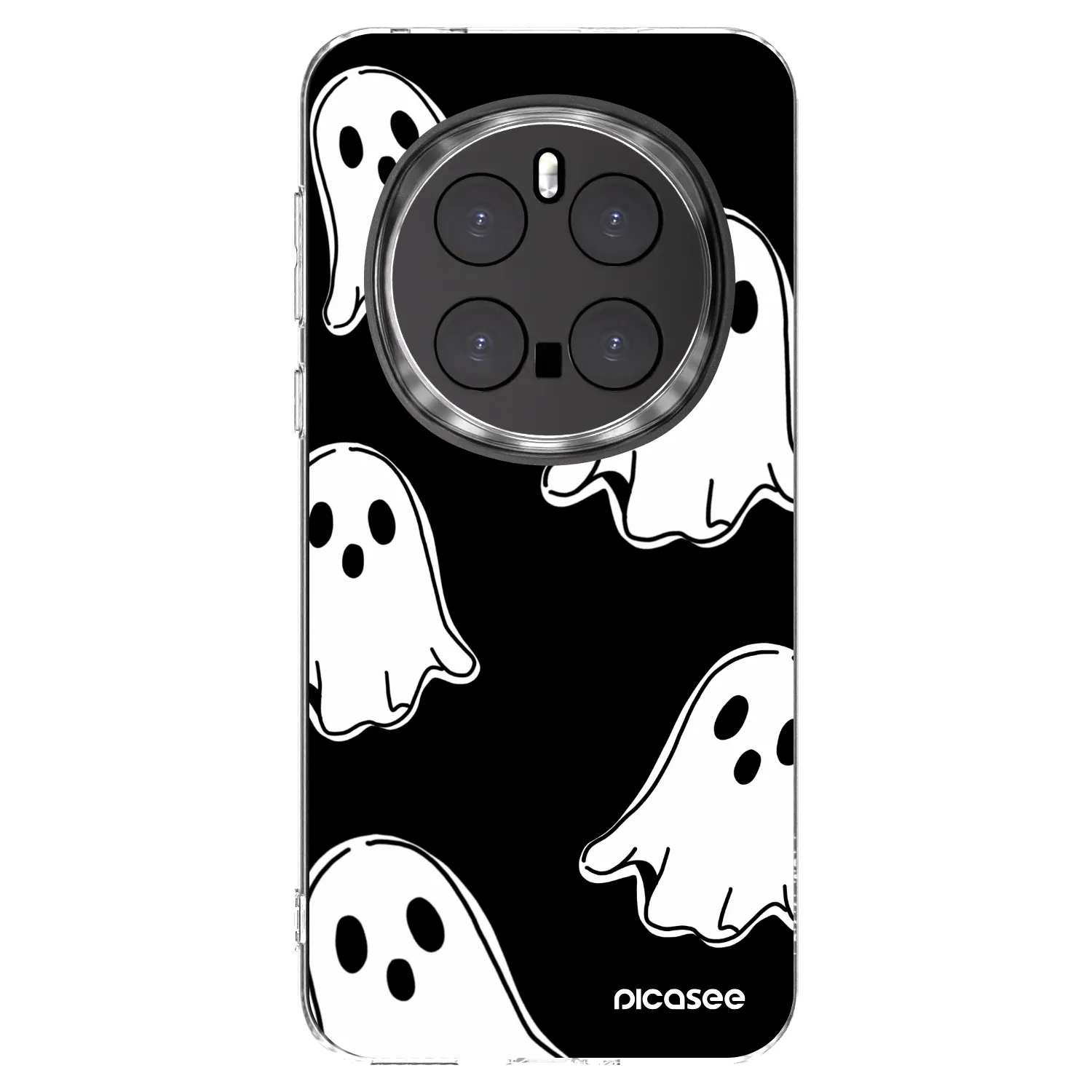 Picasee husă transparentă din silicon pentru Honor Magic7 Pro 5G - Black ghosts