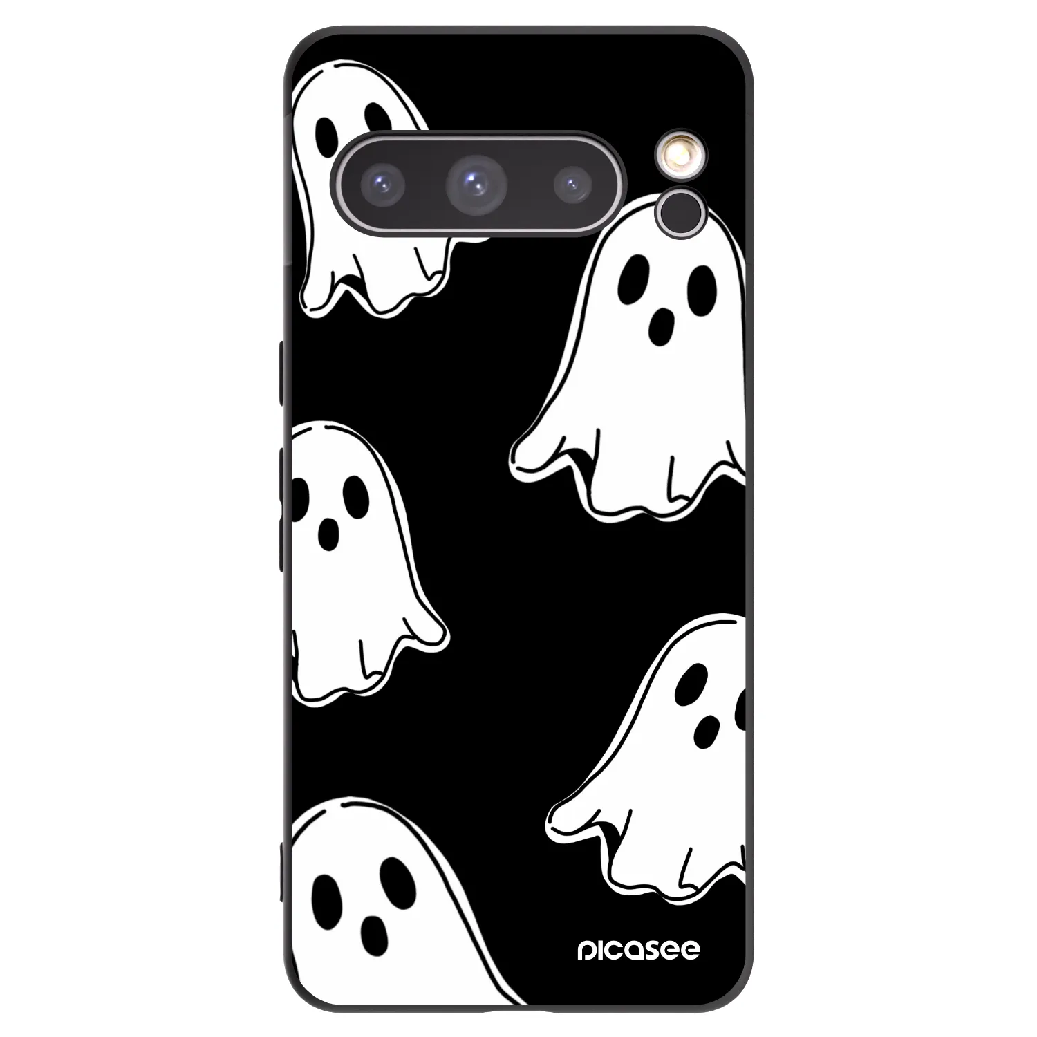 Picasee husă neagră din silicon pentru Google Pixel 8 Pro - Black ghosts