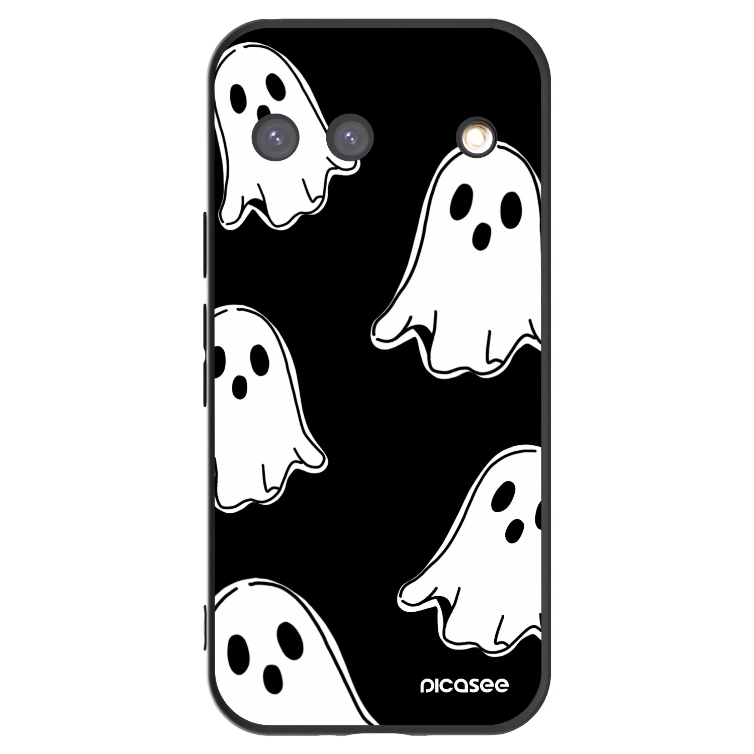 Picasee husă neagră din silicon pentru Google Pixel 9 - Black ghosts