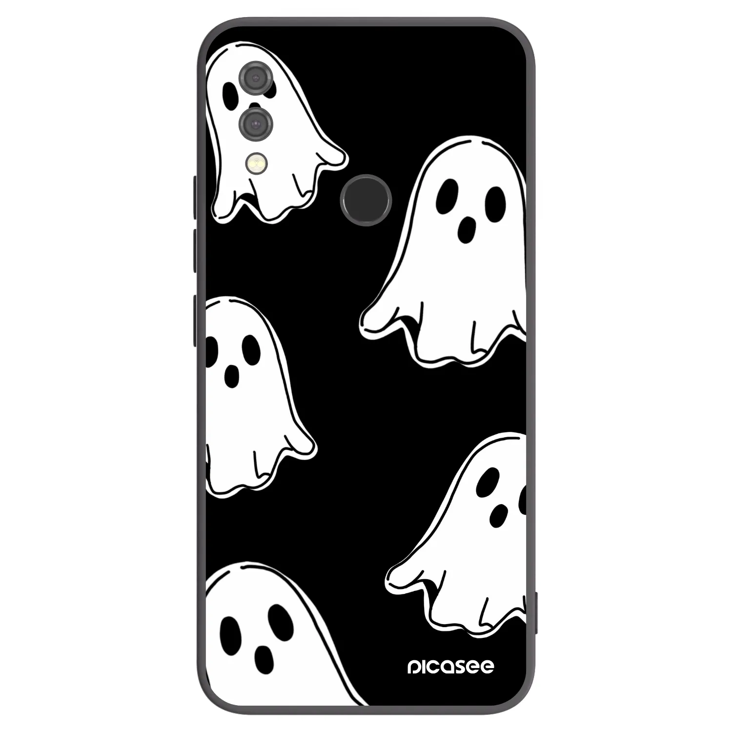 Picasee husă neagră din silicon pentru Xiaomi Redmi Note 7 - Black ghosts