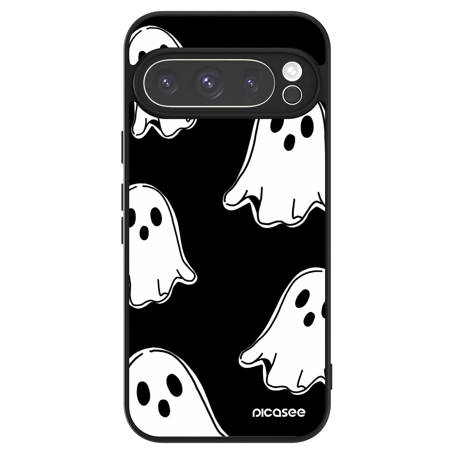 Picasee ULTIMATE CASE pentru Google Pixel 9 Pro - Black ghosts