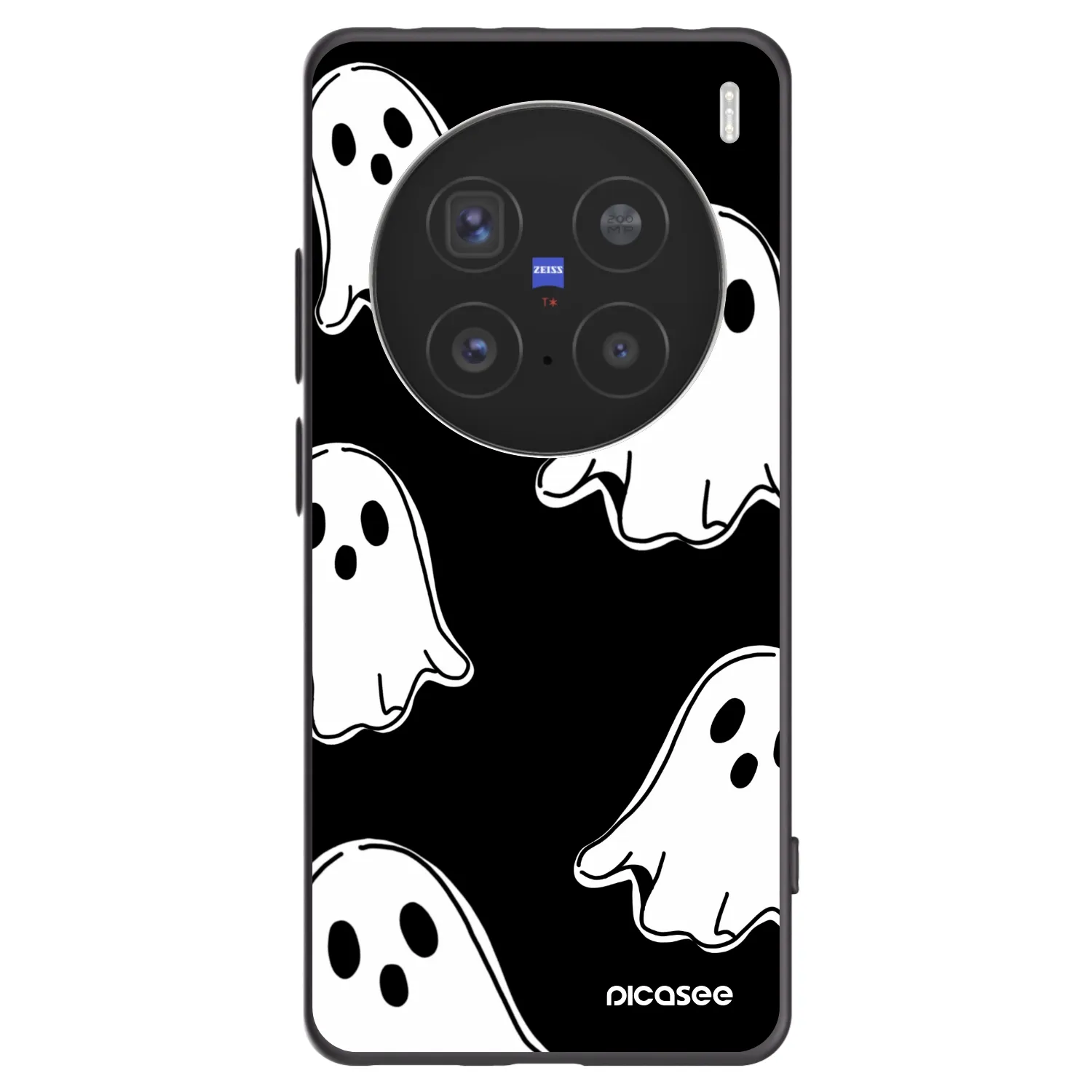 Picasee husă neagră din silicon pentru Vivo X200 Pro - Black ghosts